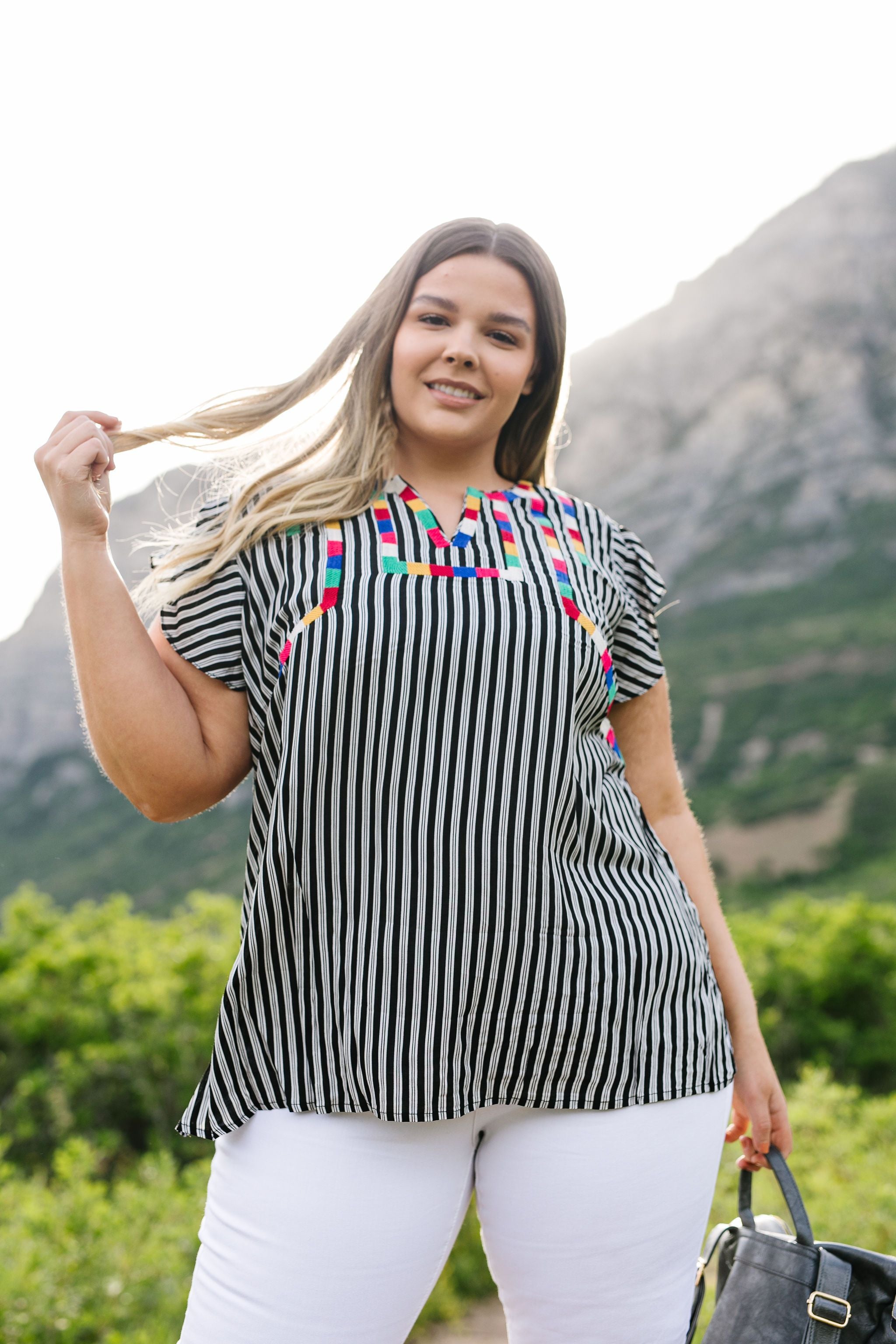 Striped Fiesta Blouse