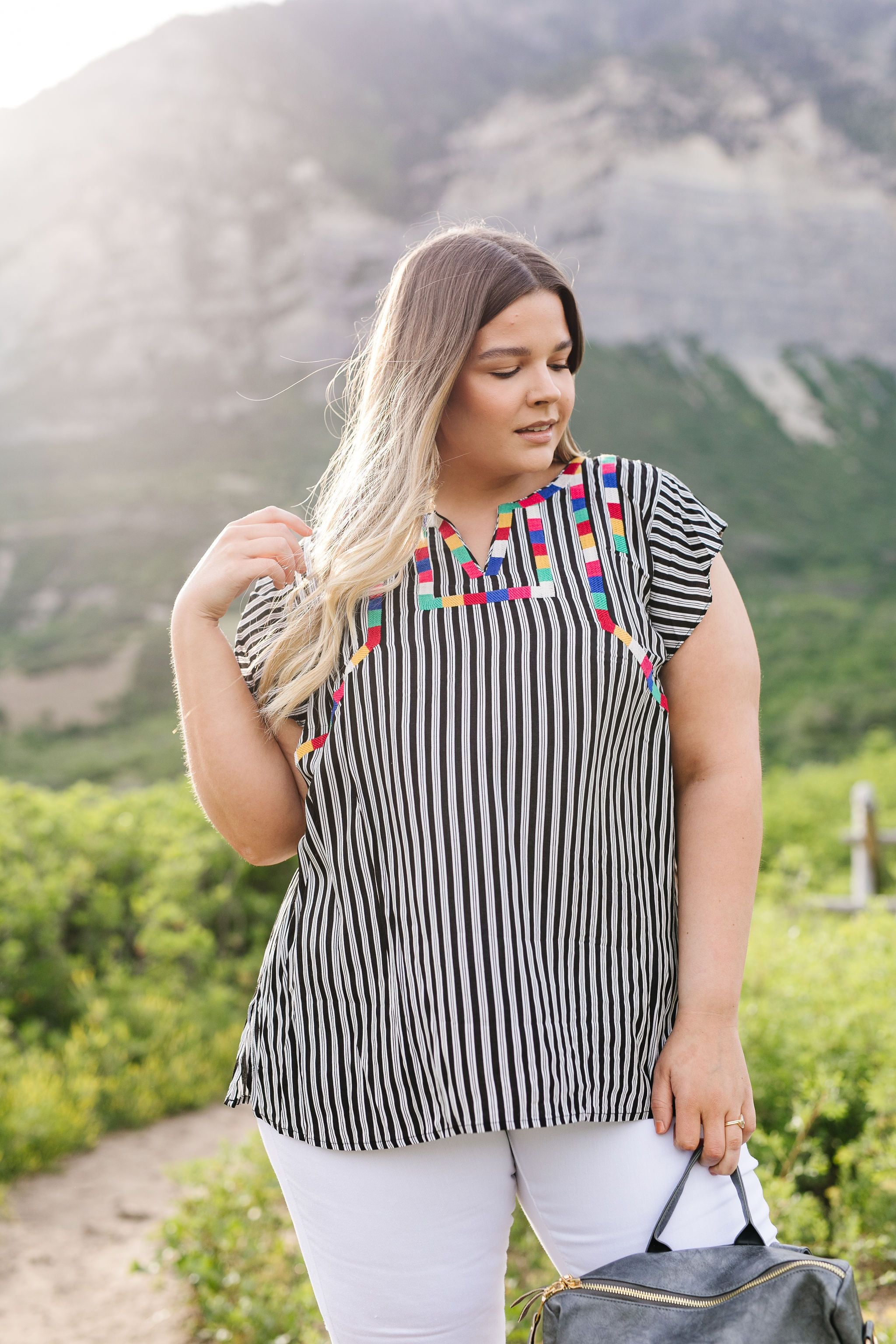Striped Fiesta Blouse