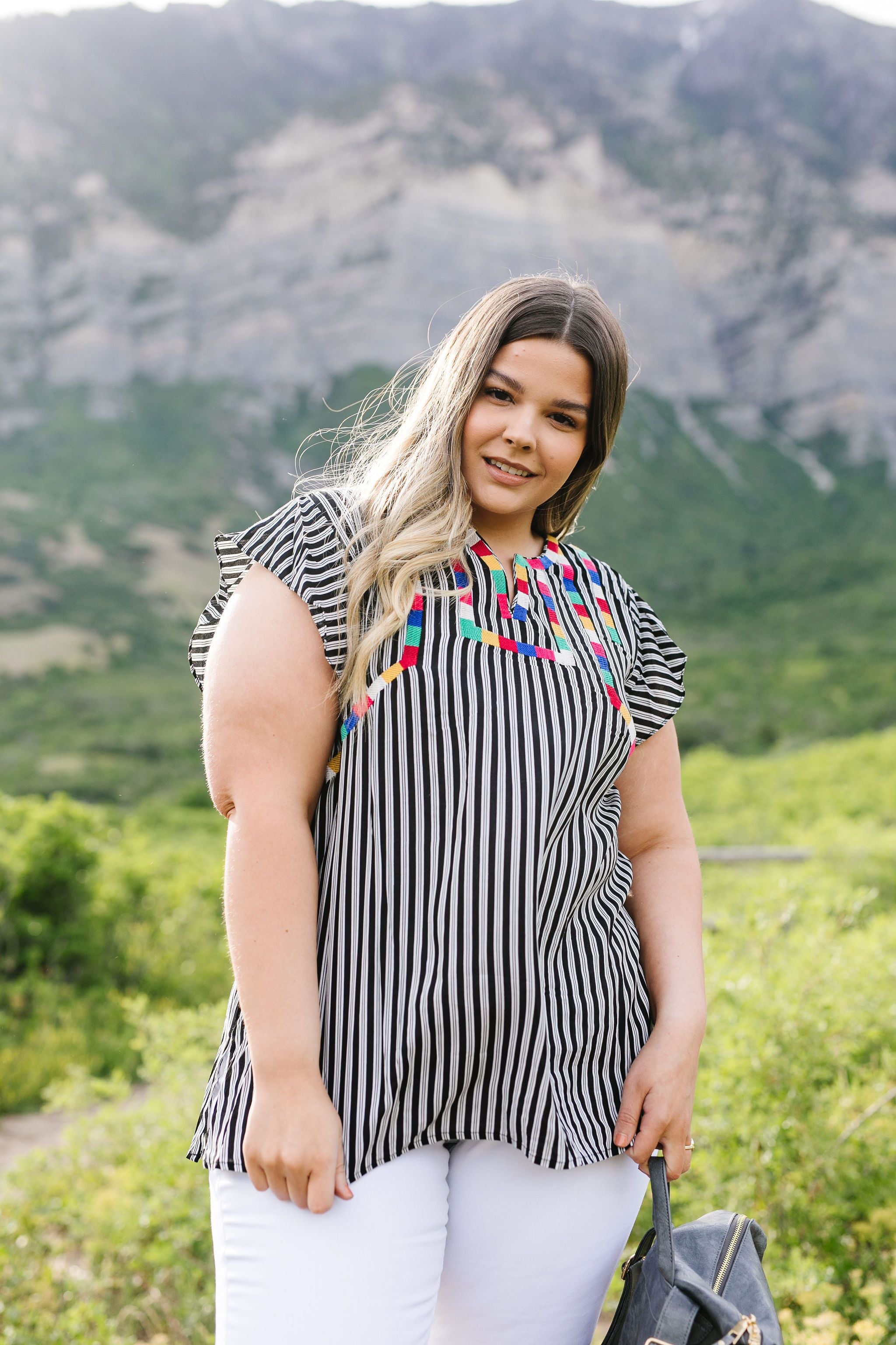 Striped Fiesta Blouse