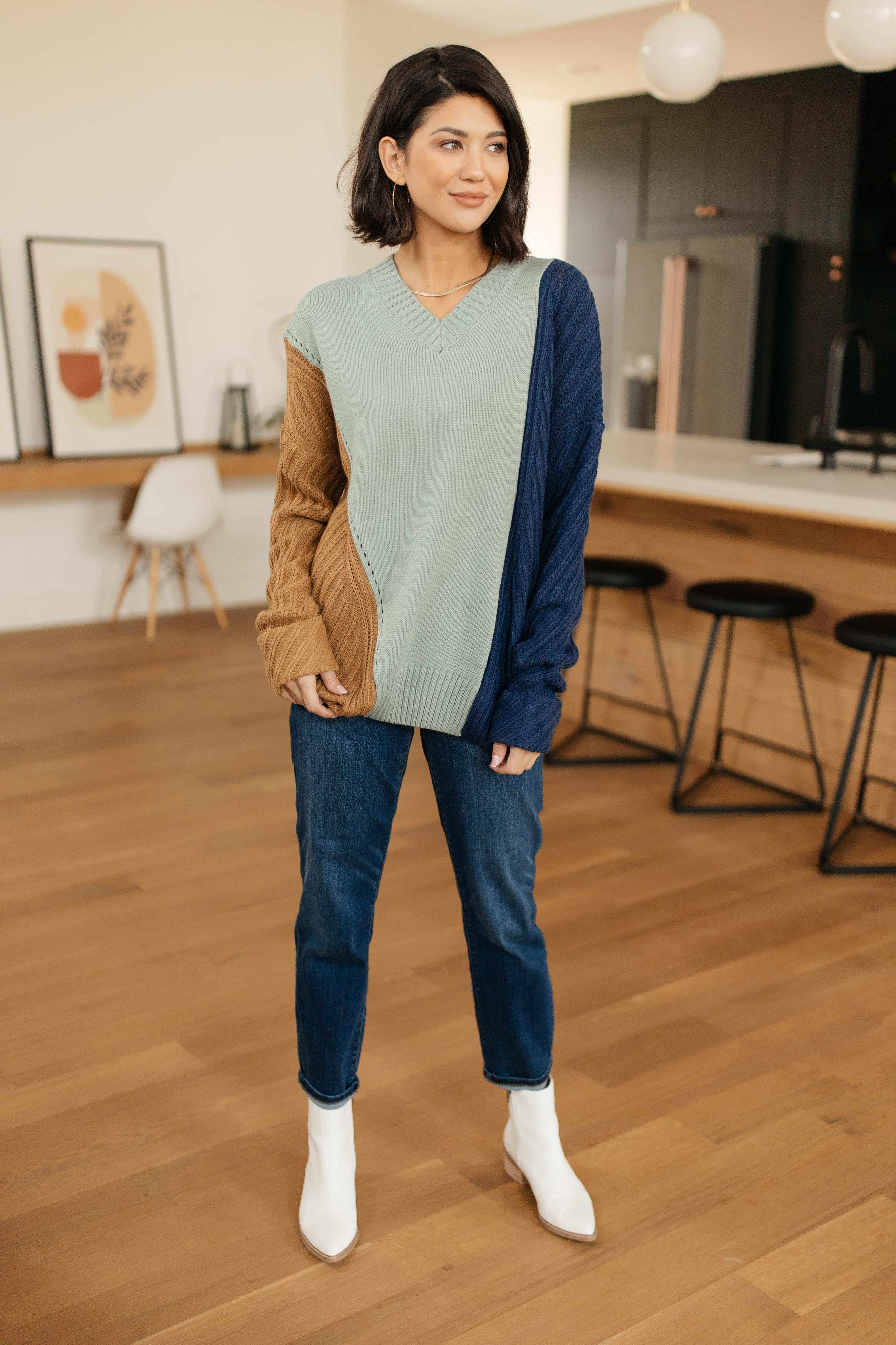 A Sweater With Colors in Mint