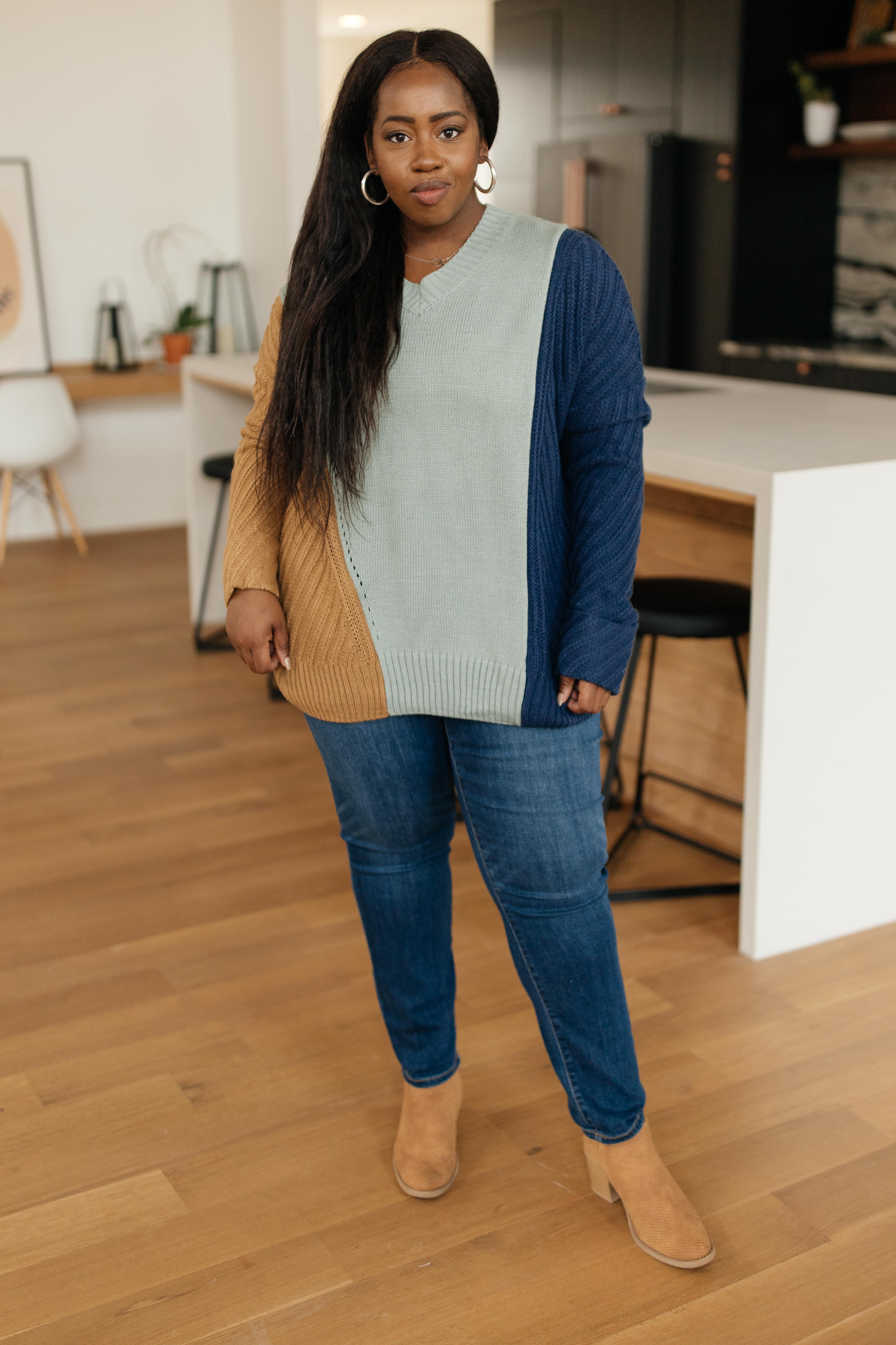 A Sweater With Colors in Mint