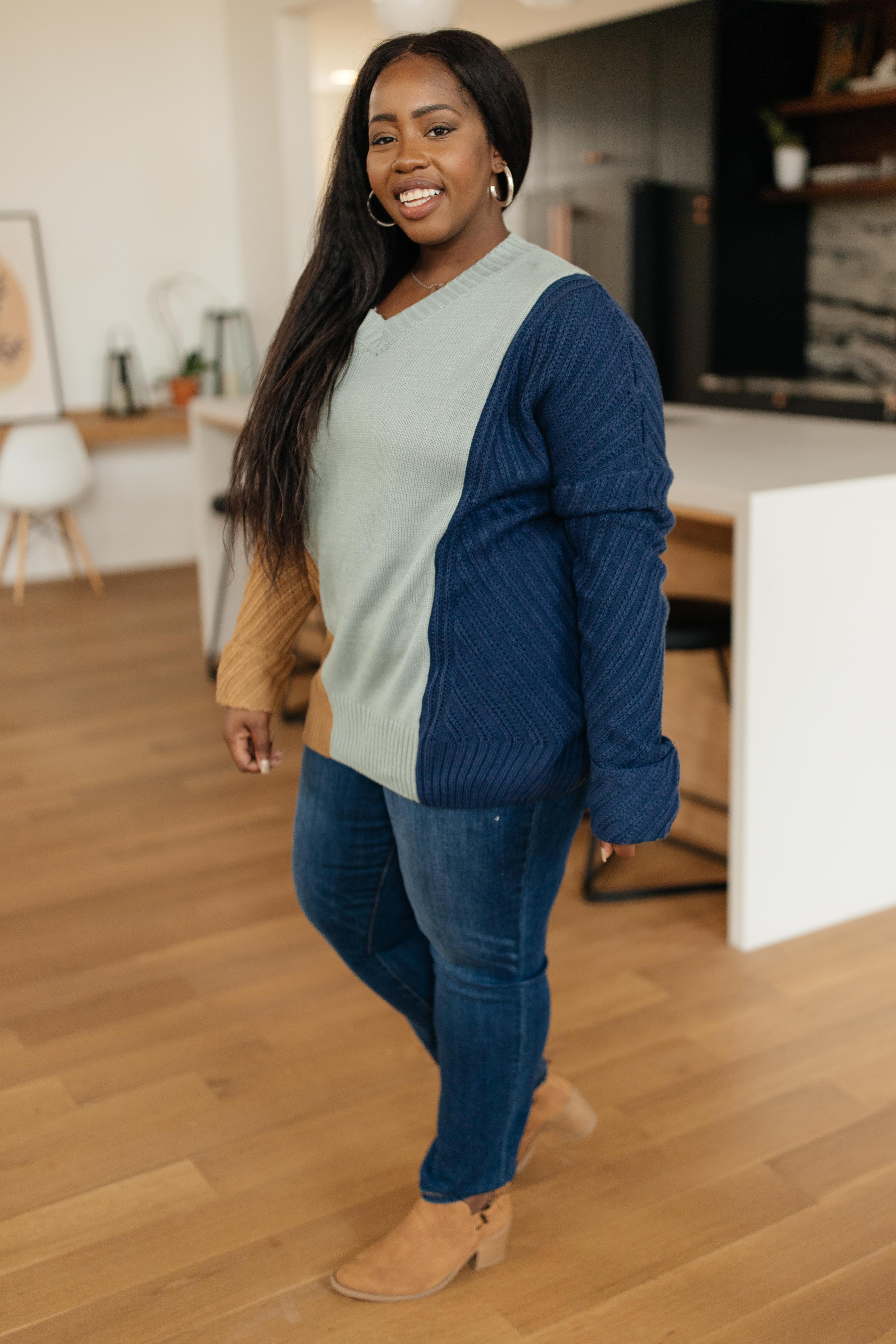 A Sweater With Colors in Mint