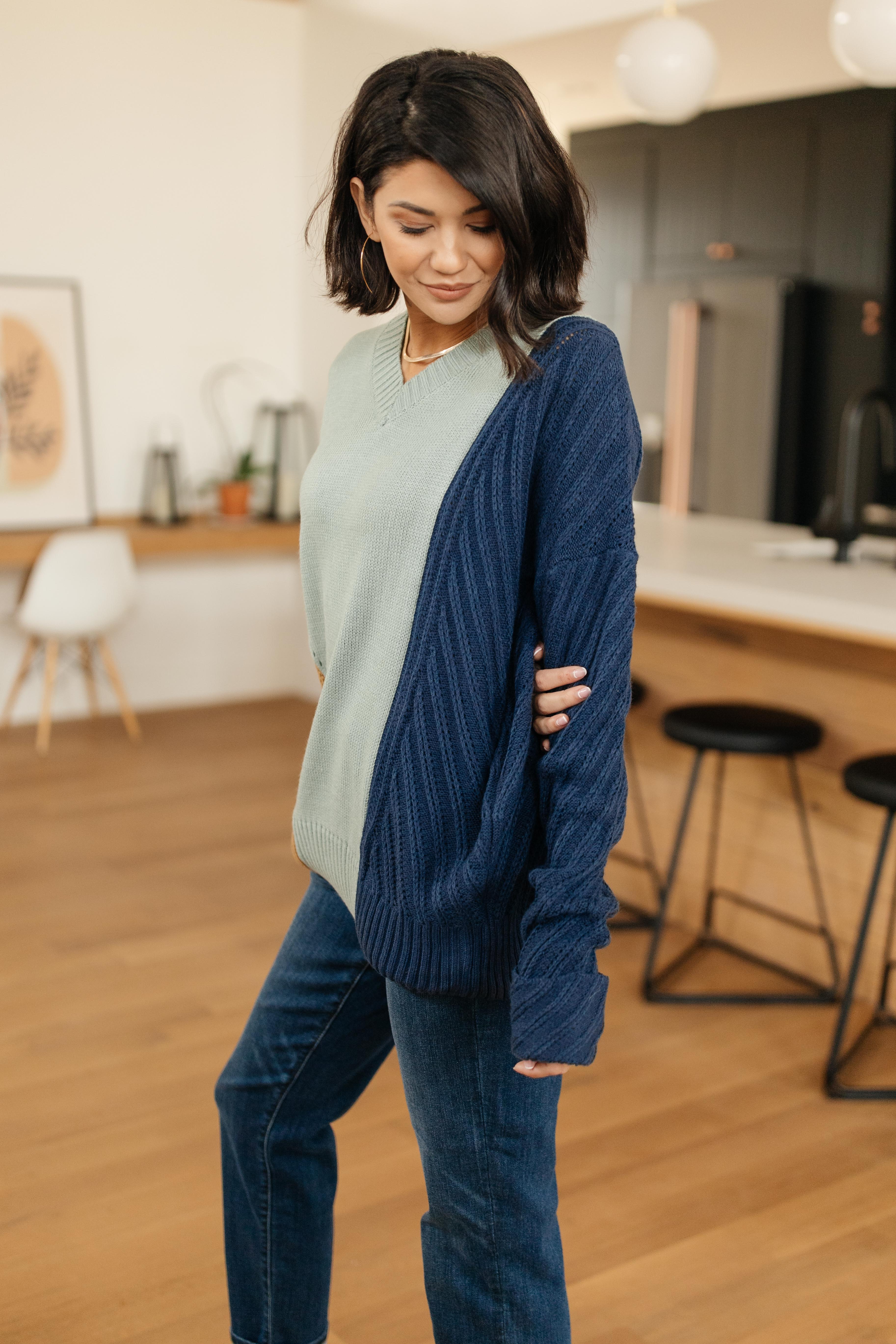 A Sweater With Colors in Mint