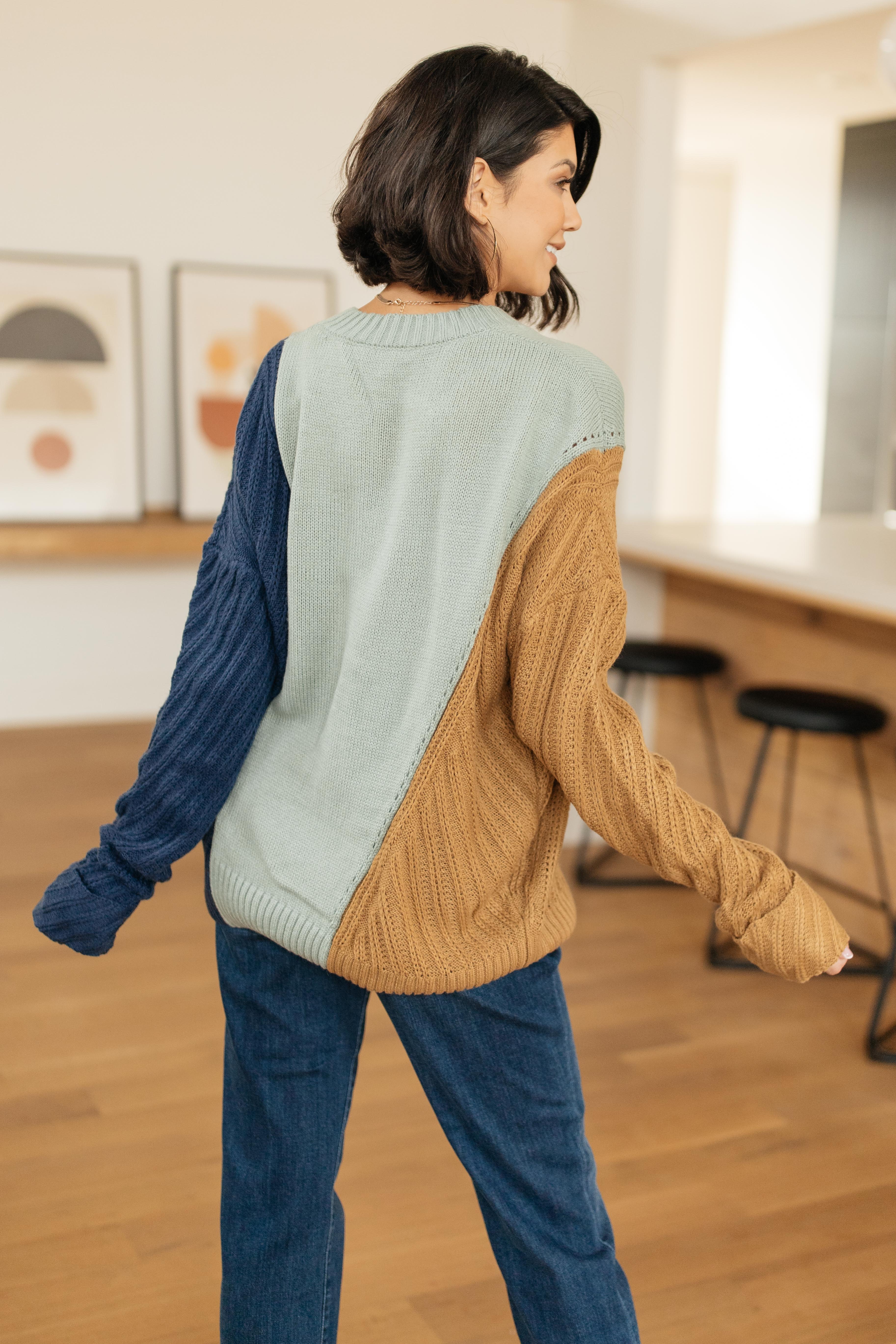 A Sweater With Colors in Mint