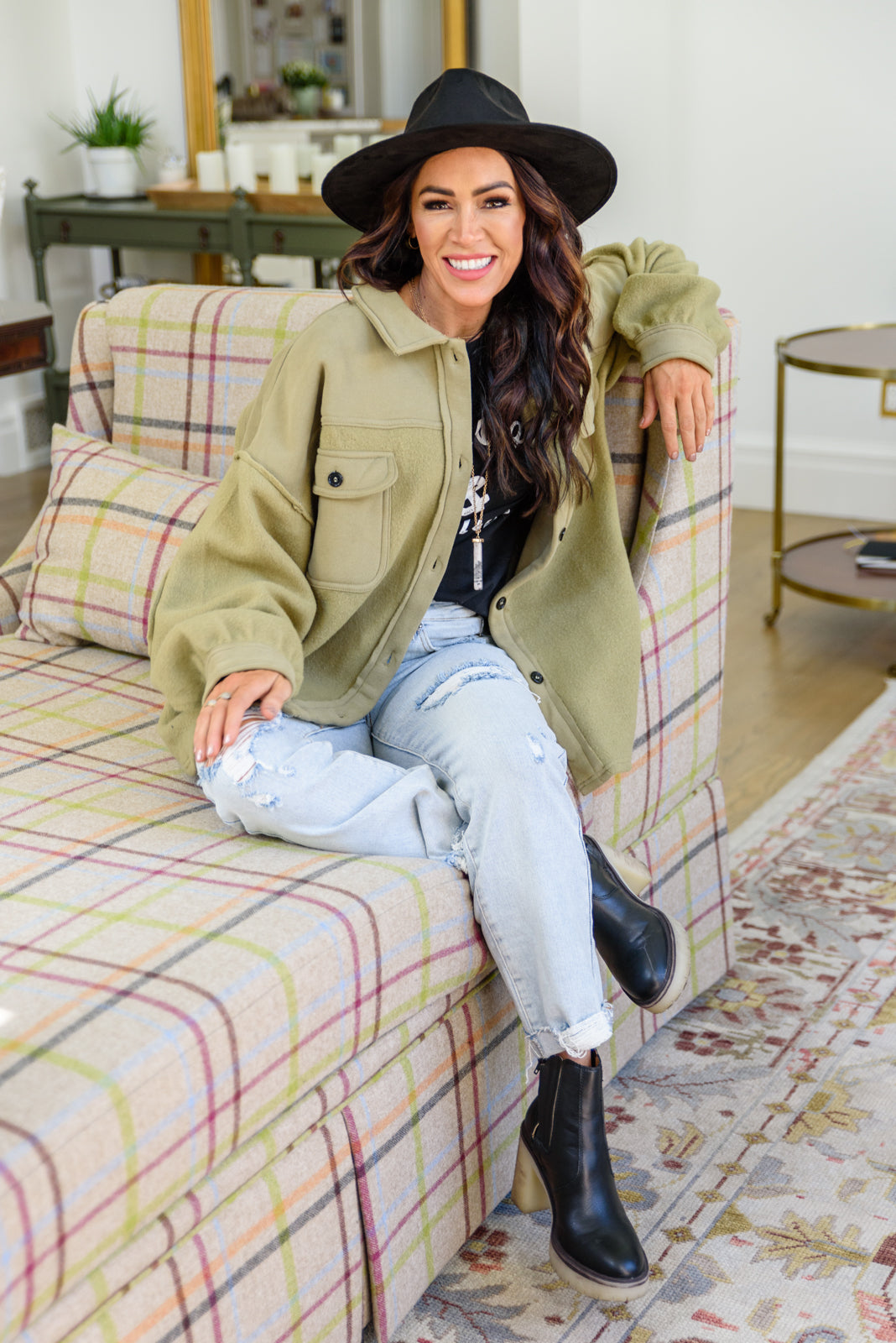 Tell My Story Button Up Shacket