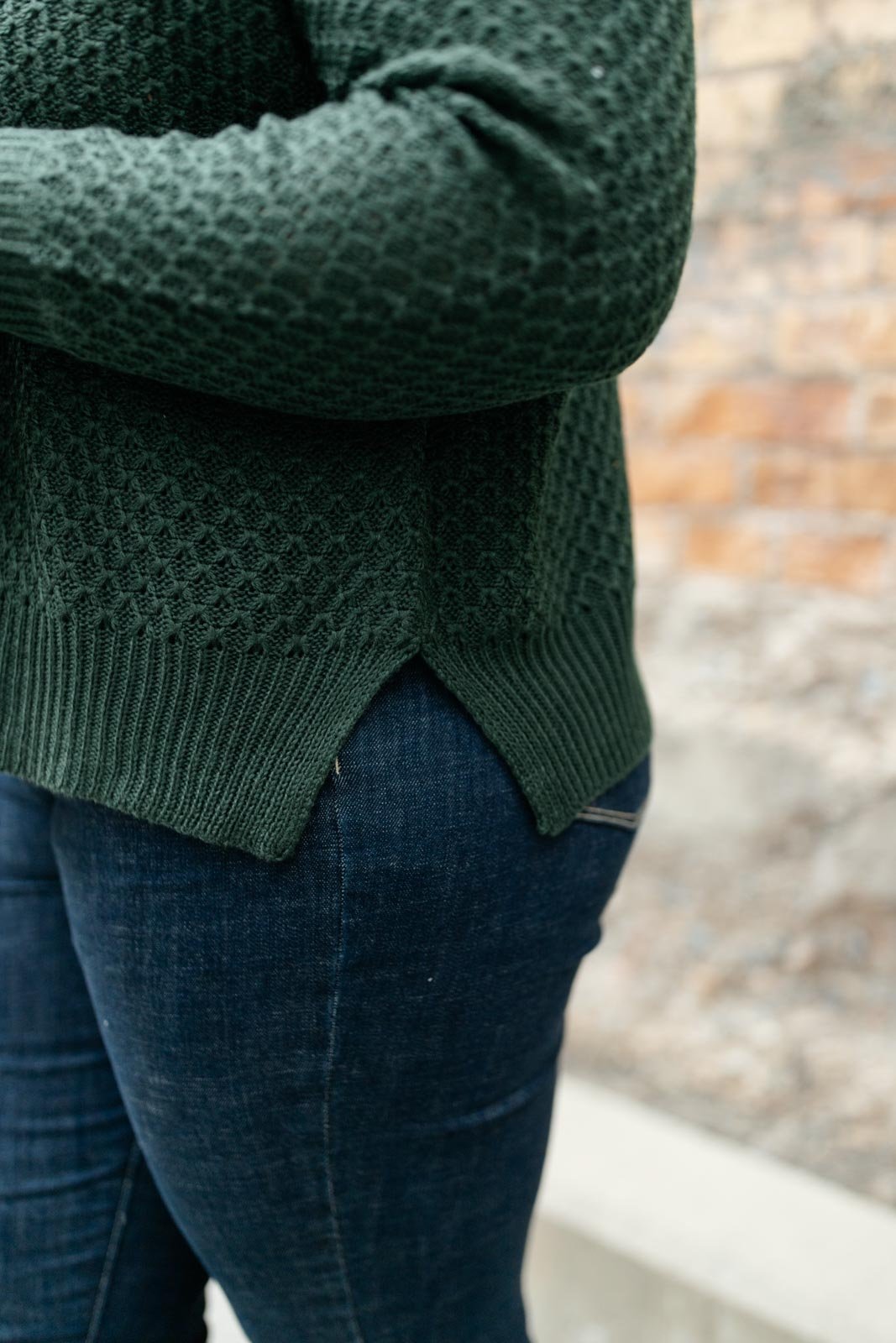 The Kelsey Sweater in Hunter Green