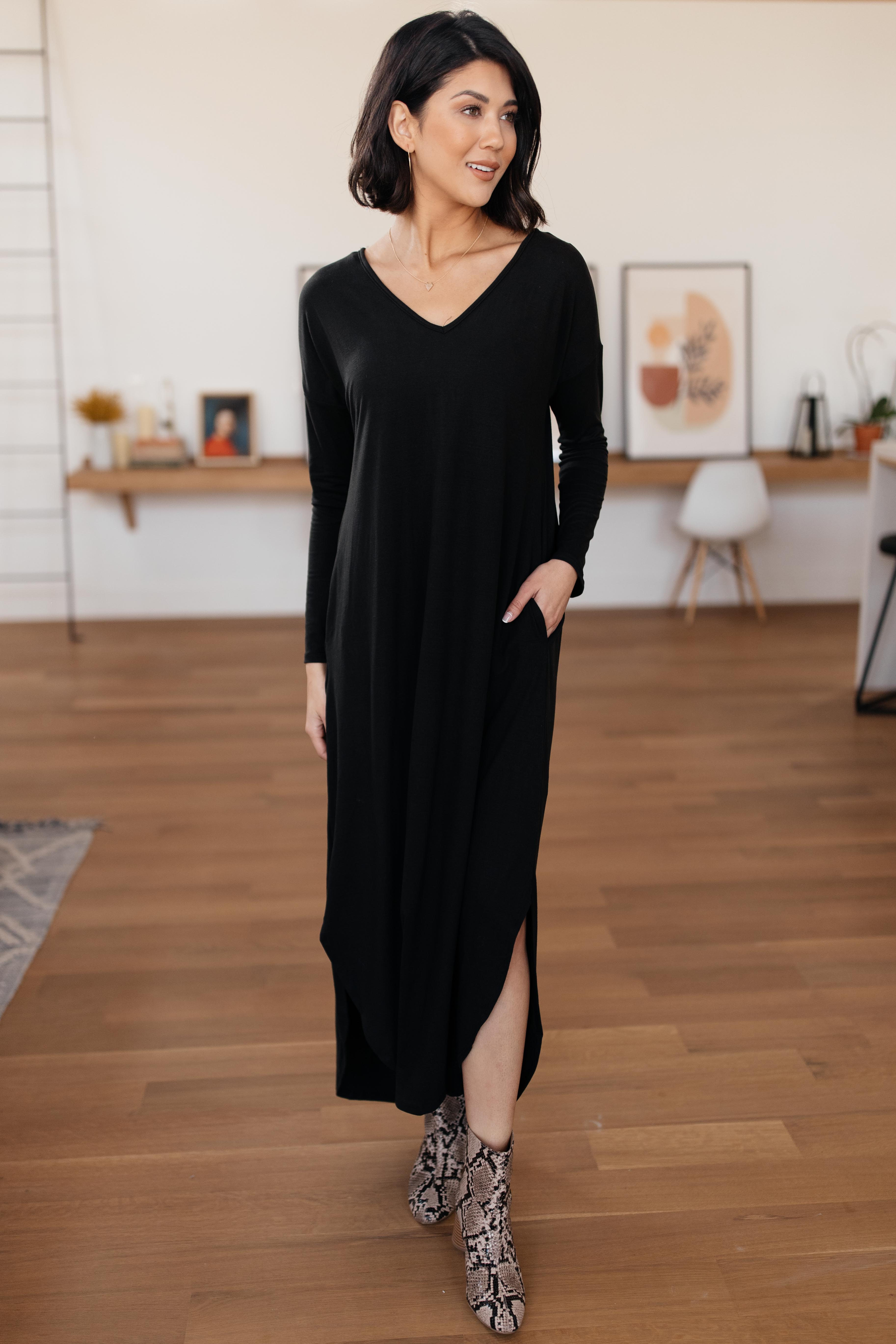 The Melanie Maxi Dress in Black