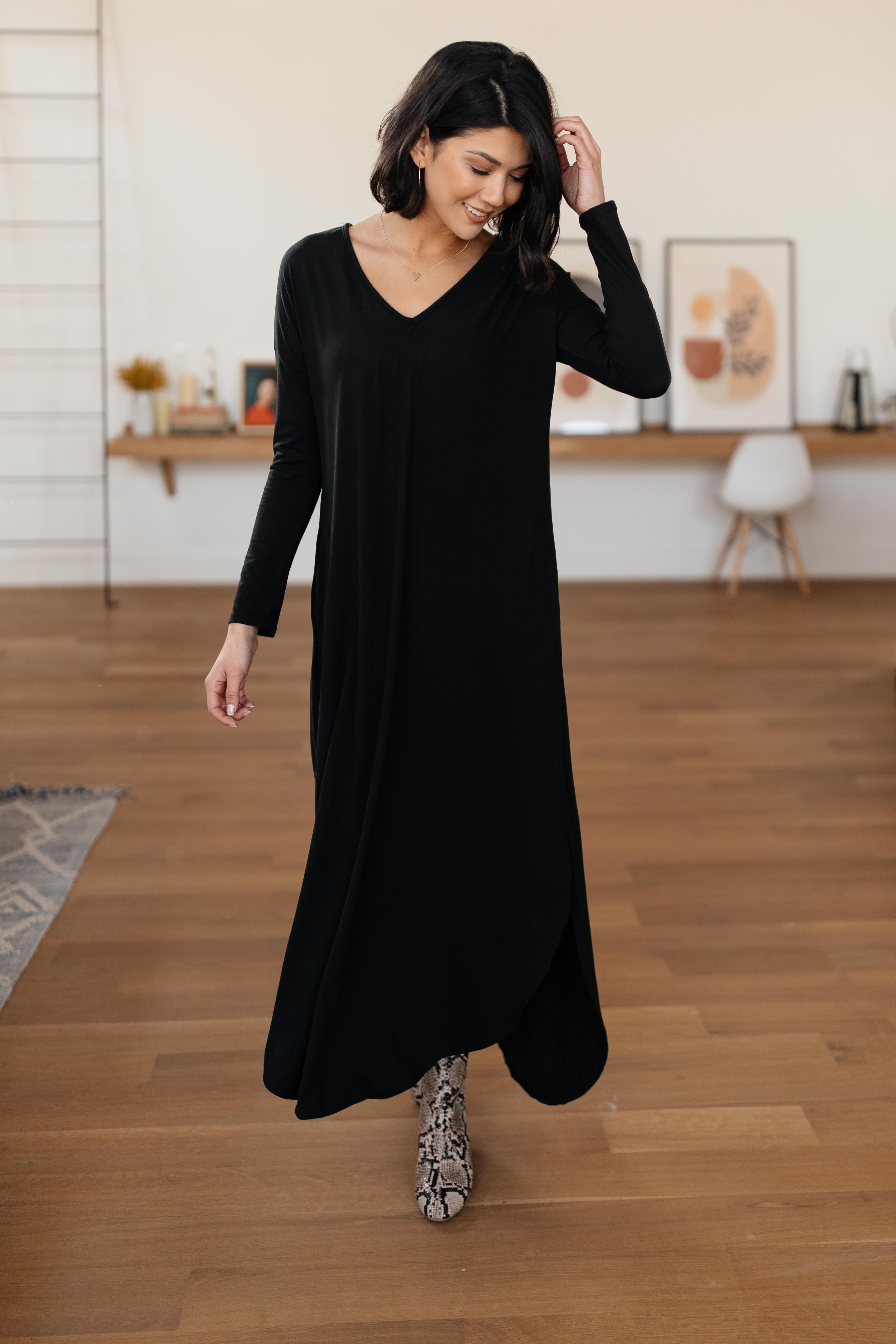 The Melanie Maxi Dress in Black