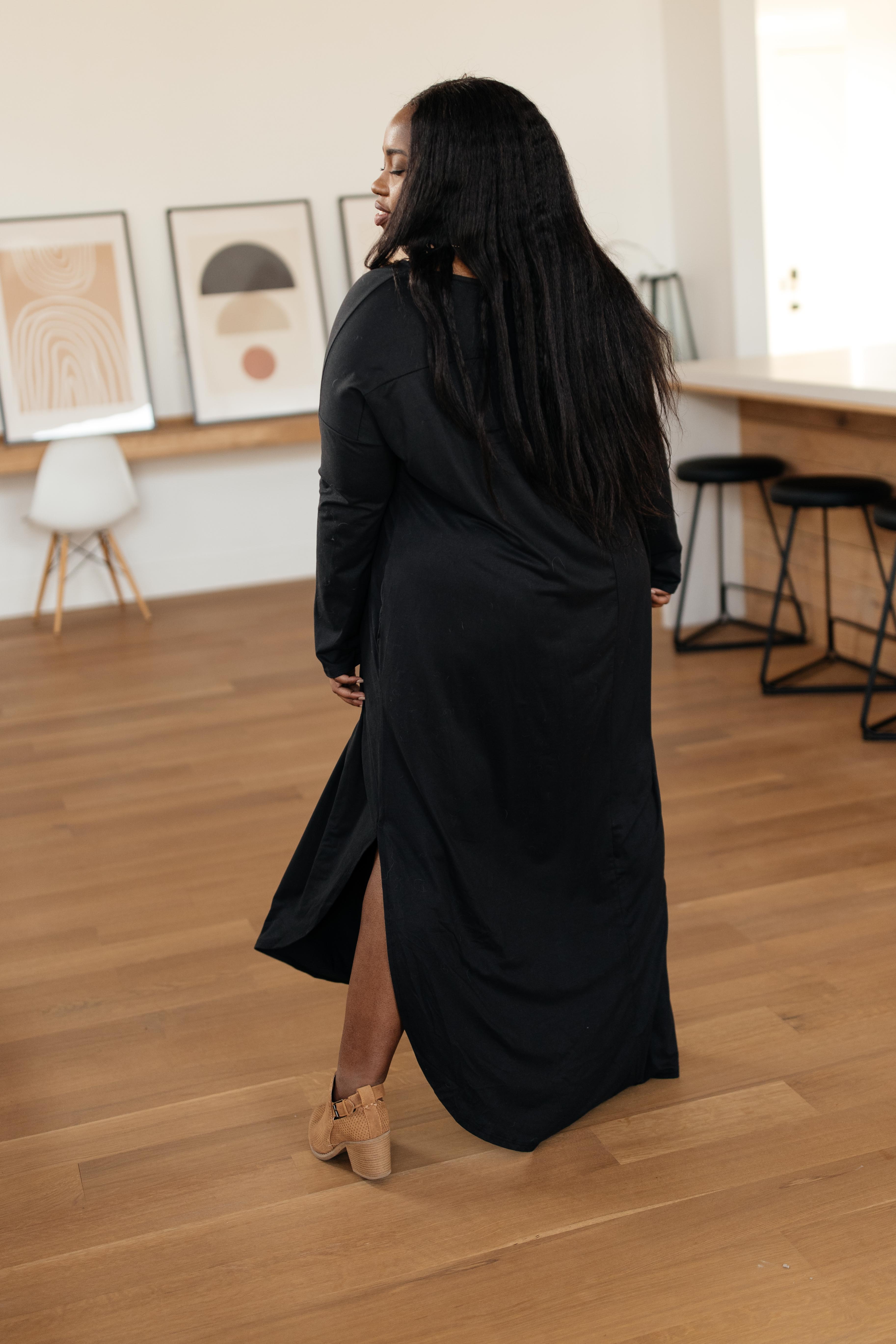 The Melanie Maxi Dress in Black