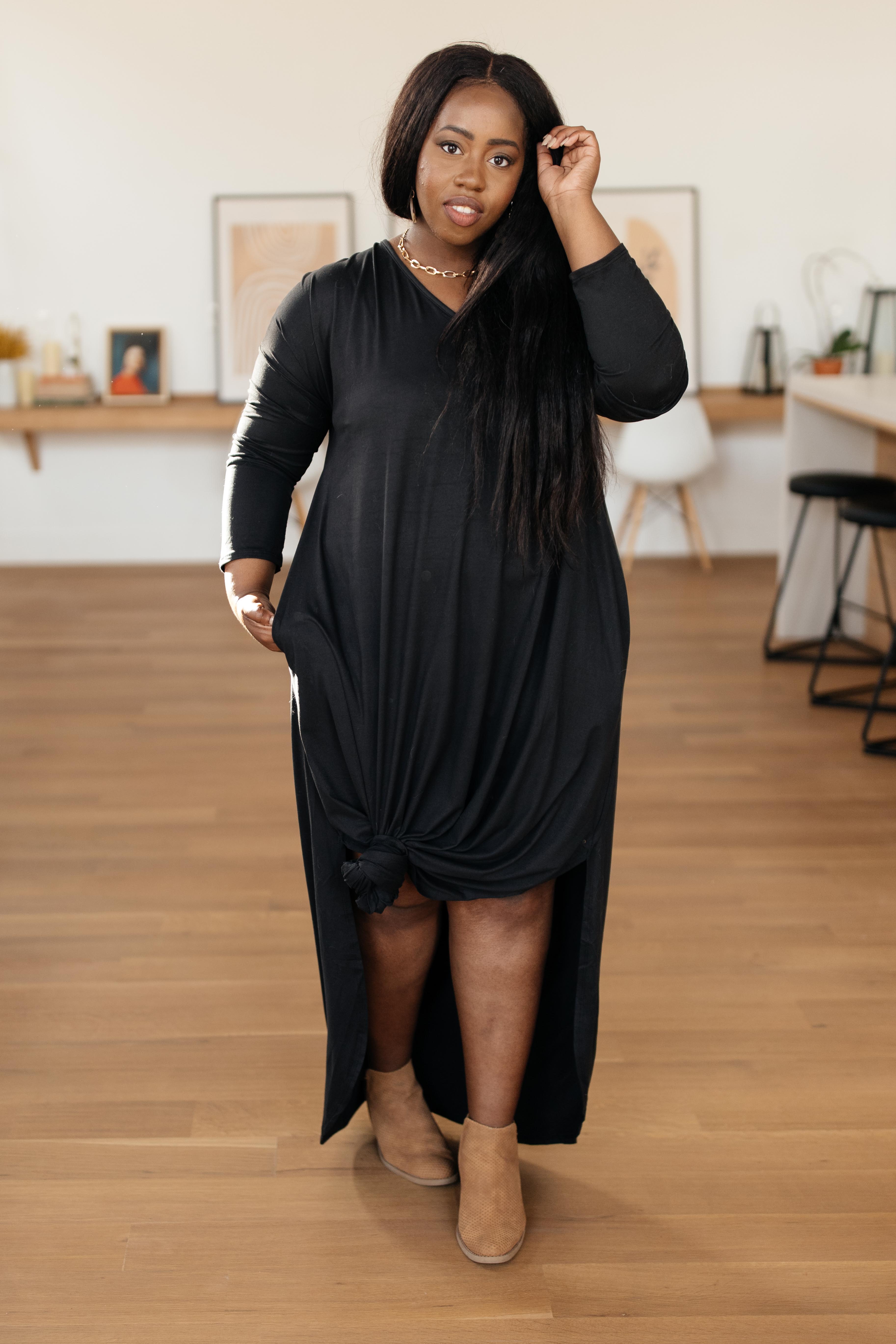 The Melanie Maxi Dress in Black