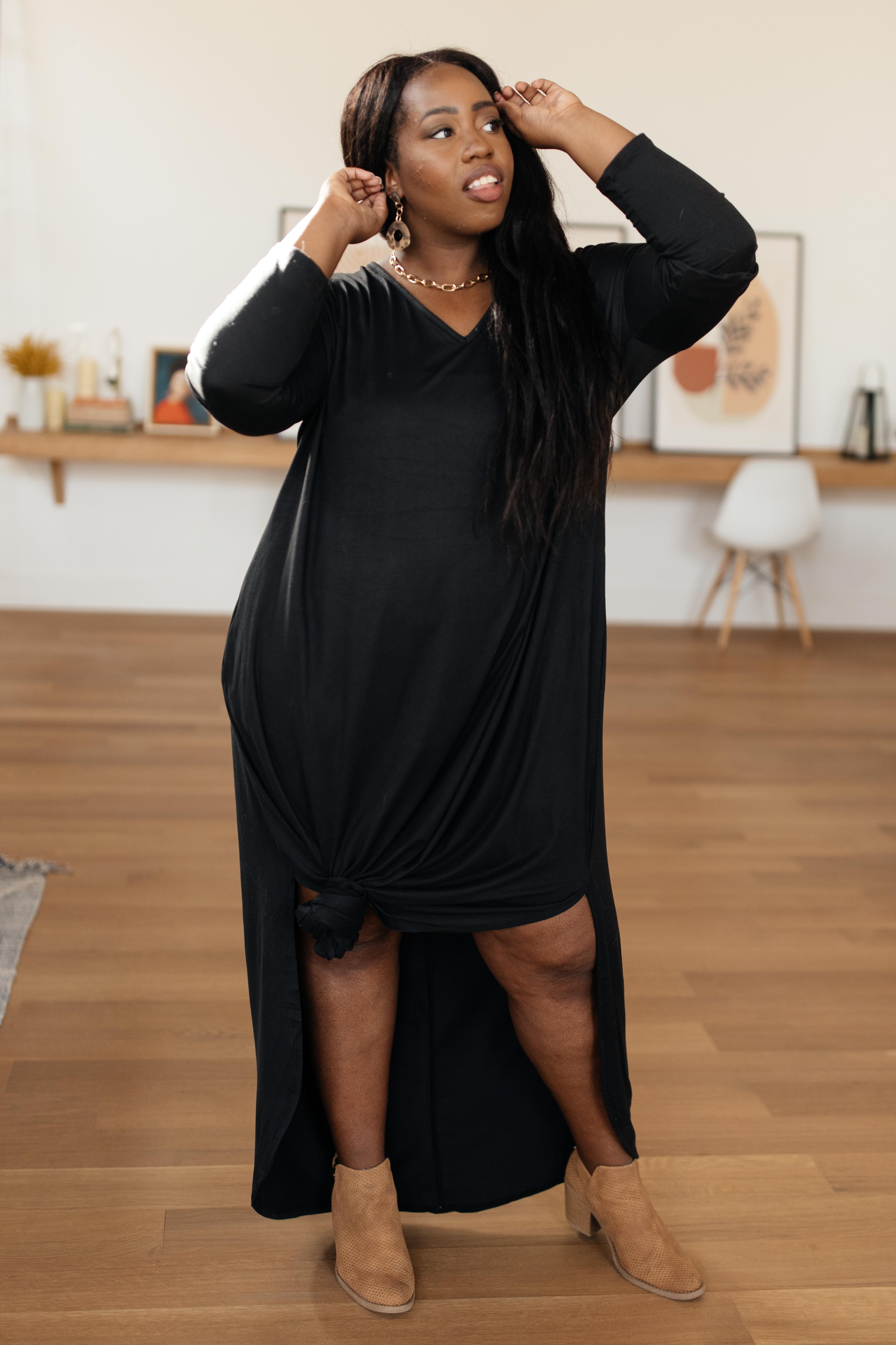 The Melanie Maxi Dress in Black