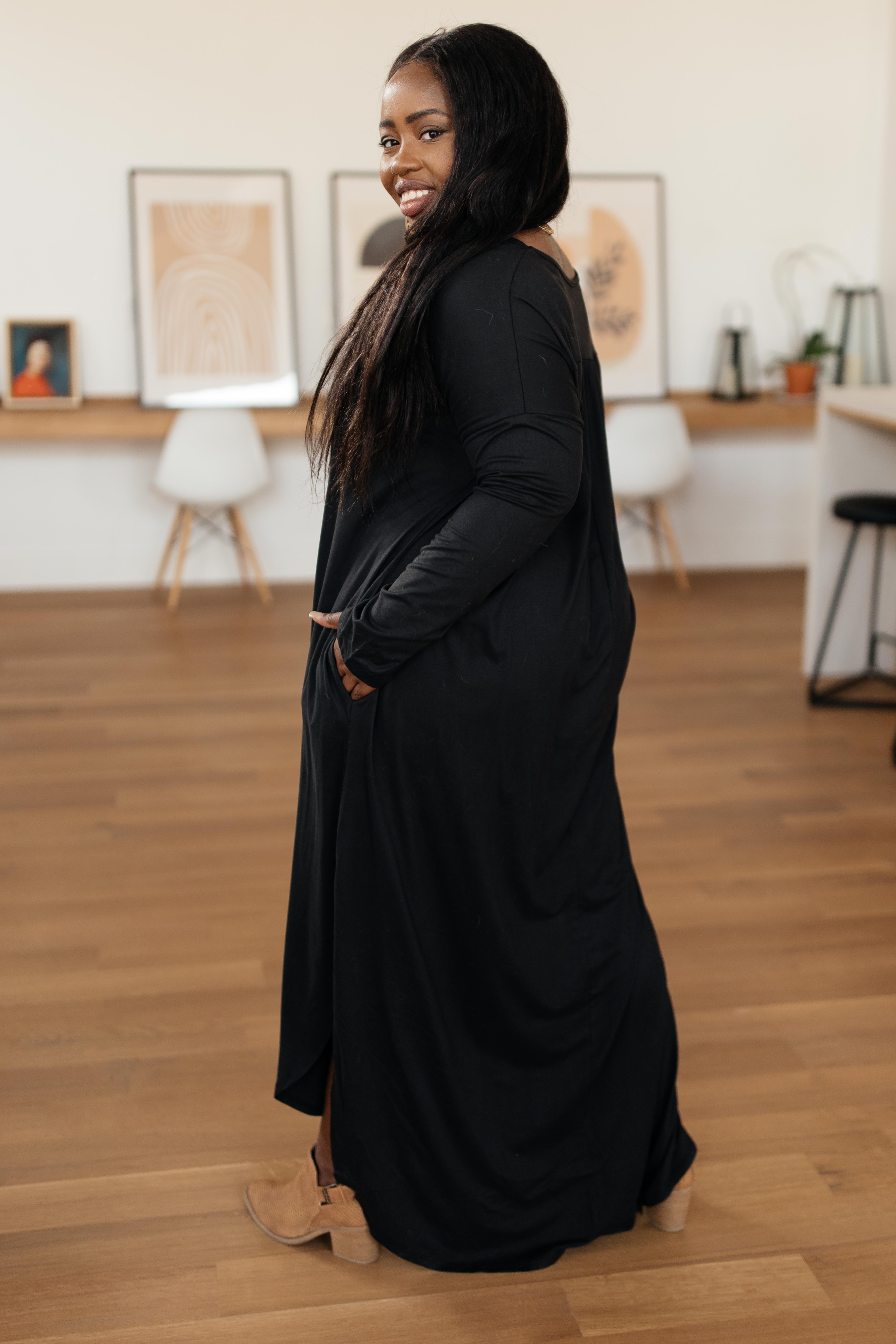 The Melanie Maxi Dress in Black