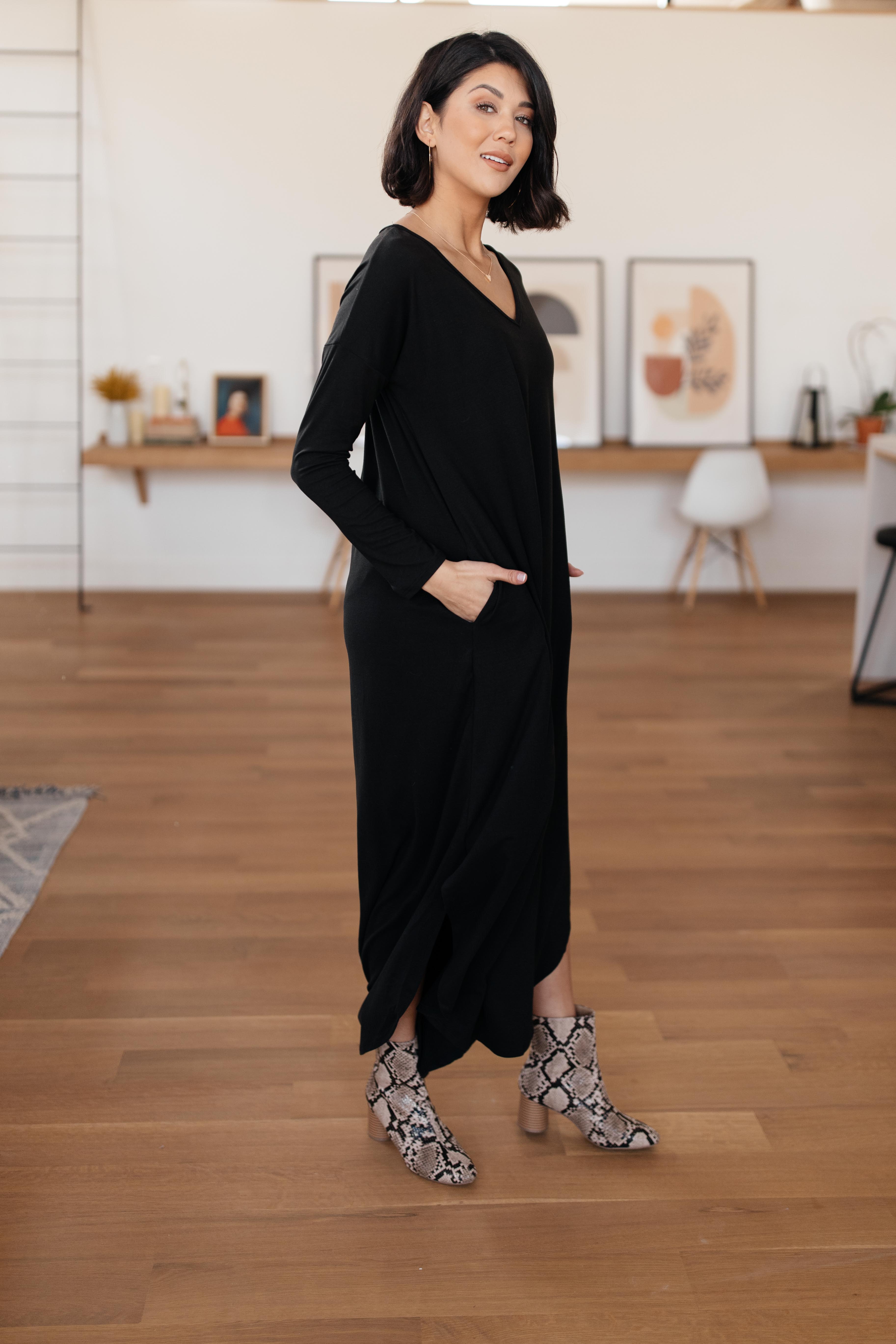 The Melanie Maxi Dress in Black