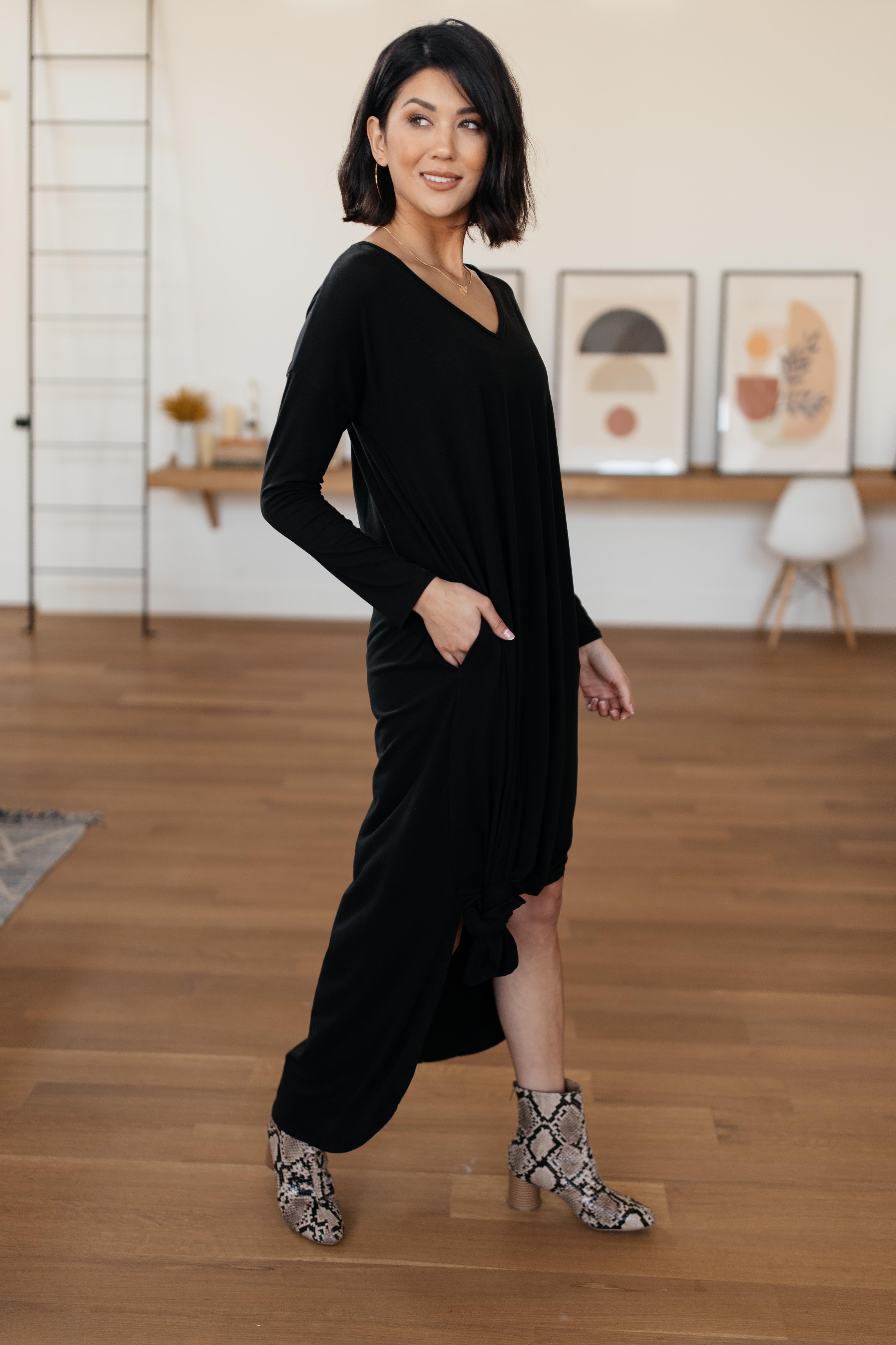 The Melanie Maxi Dress in Black