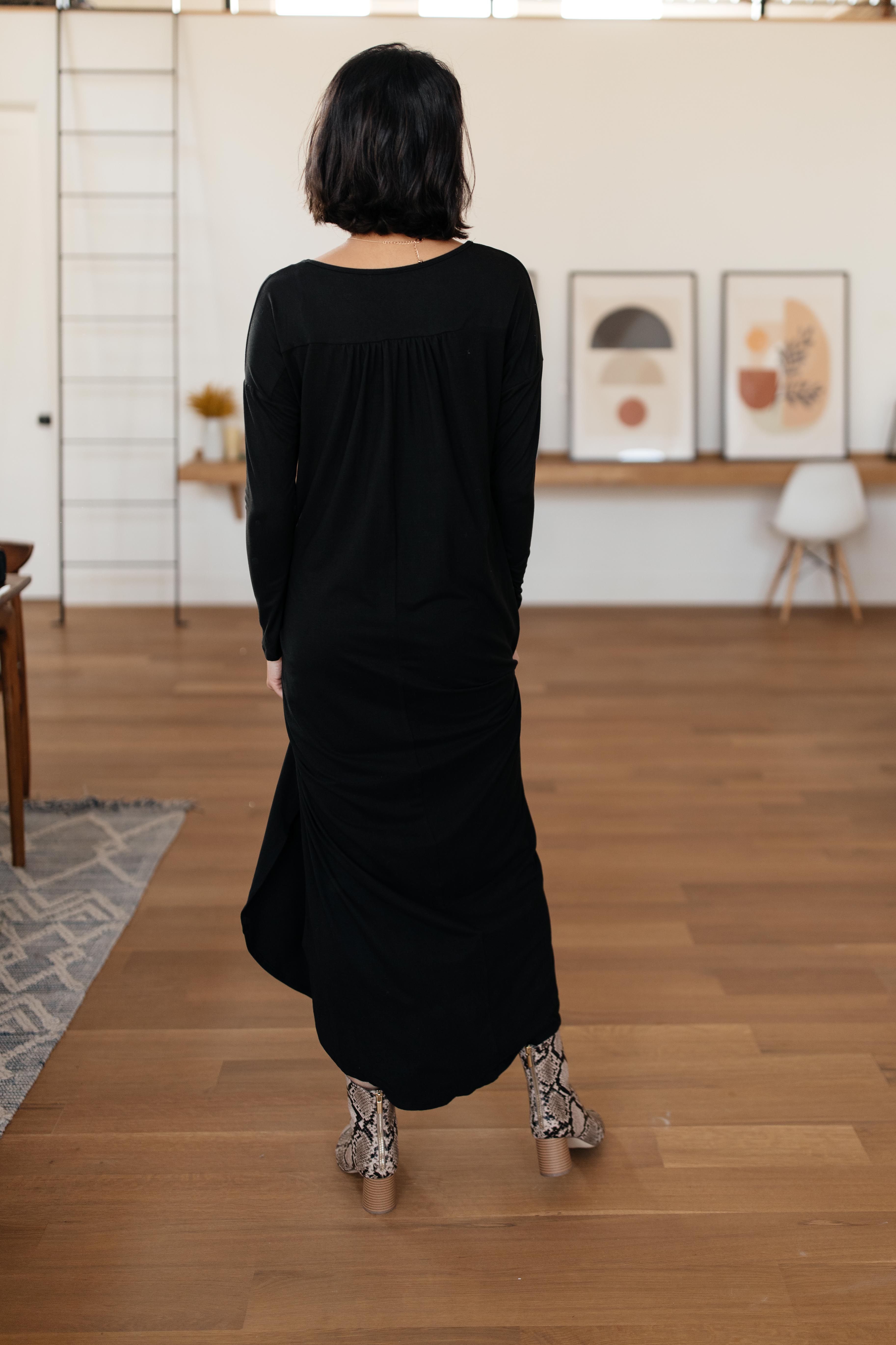 The Melanie Maxi Dress in Black