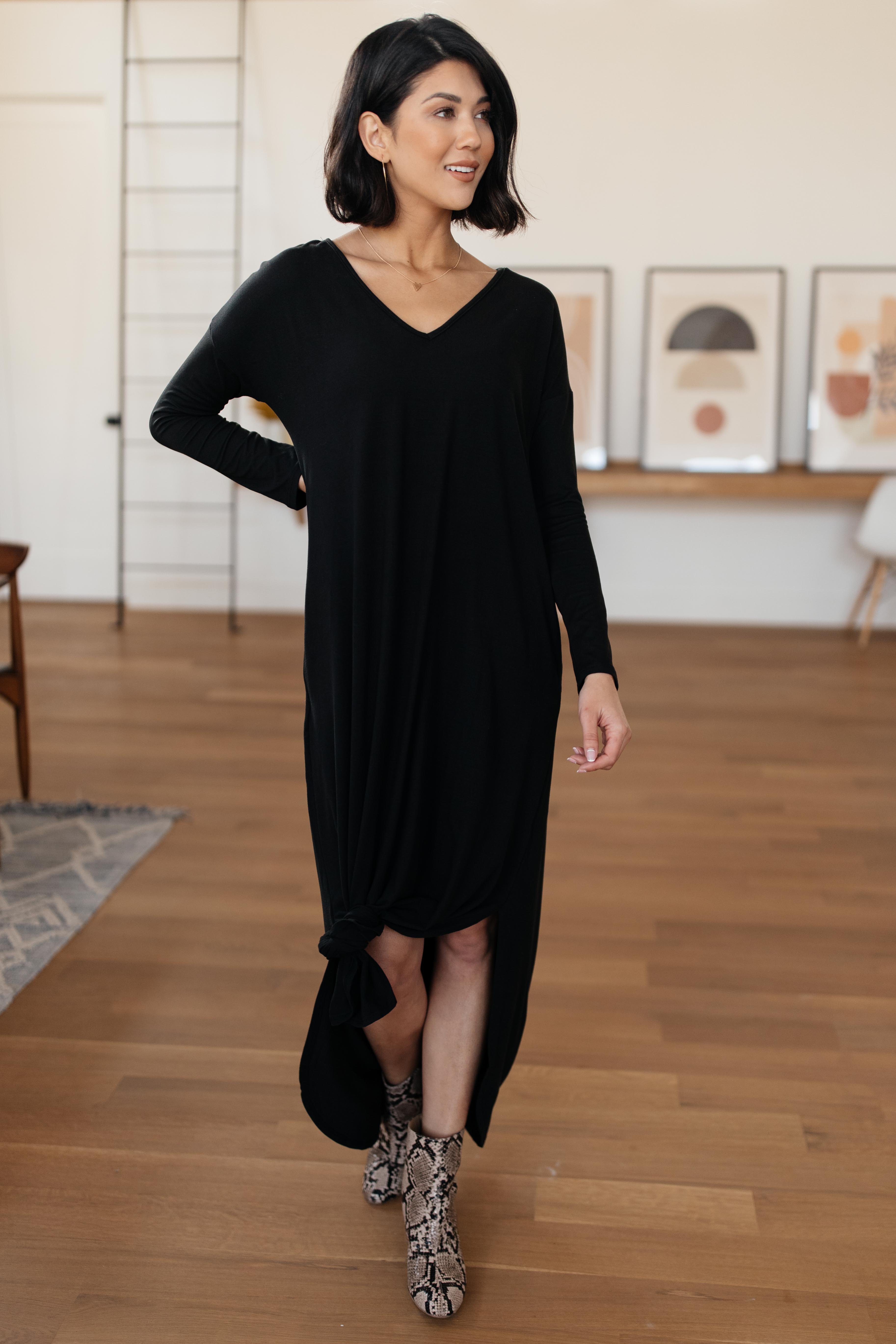 The Melanie Maxi Dress in Black
