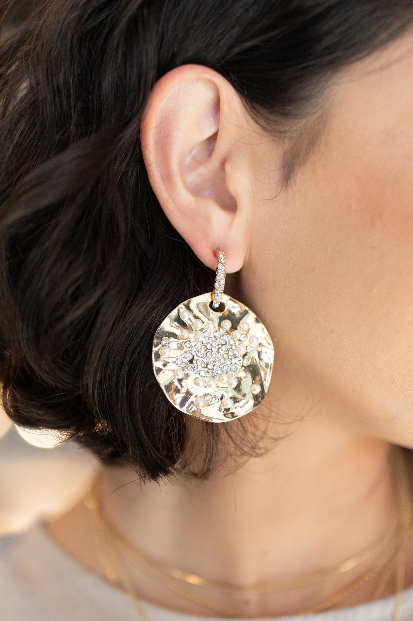 The Pearl Imbedded Earrings