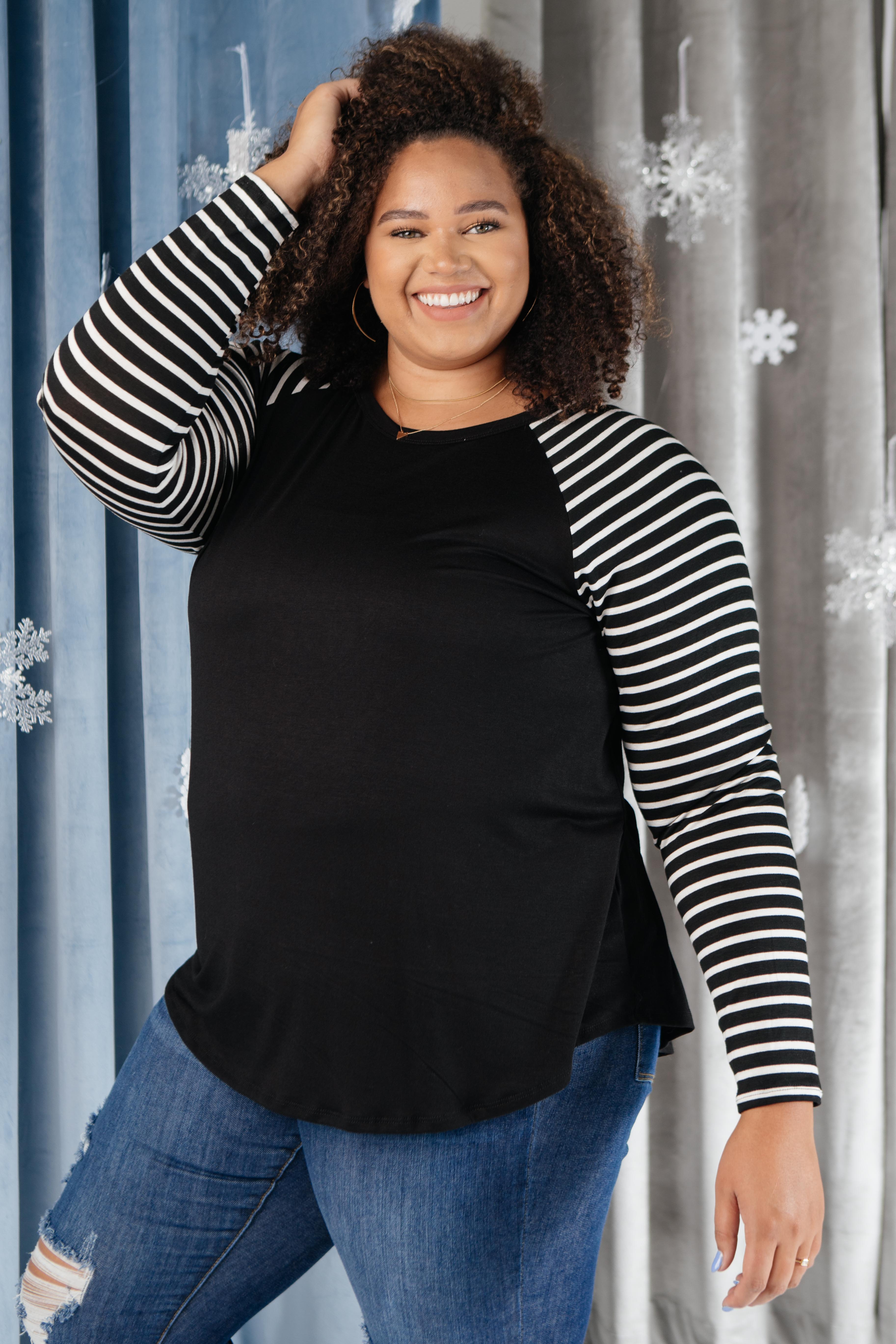 The Striped Sleeves Top