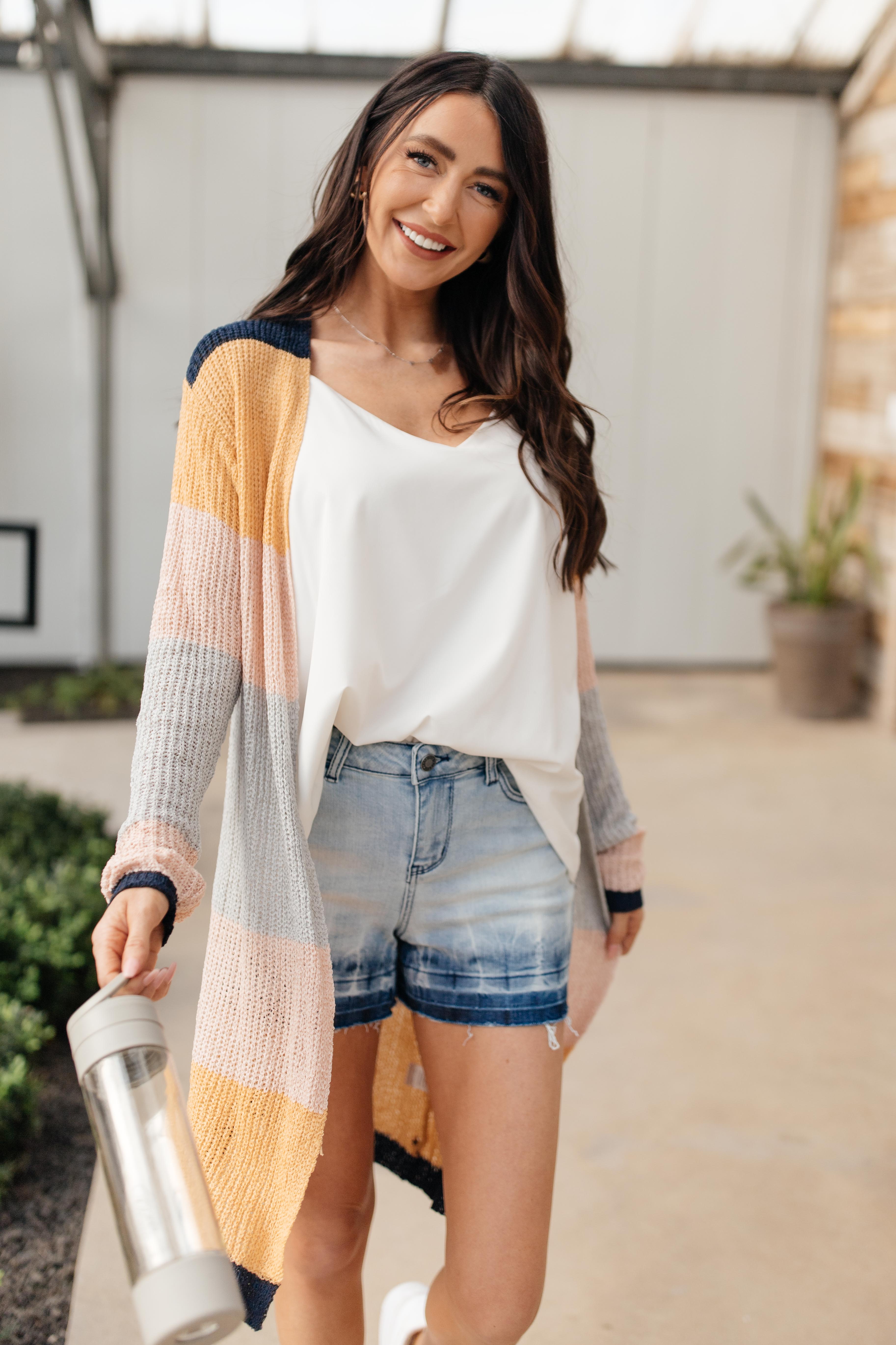 Striped Type Cardigan