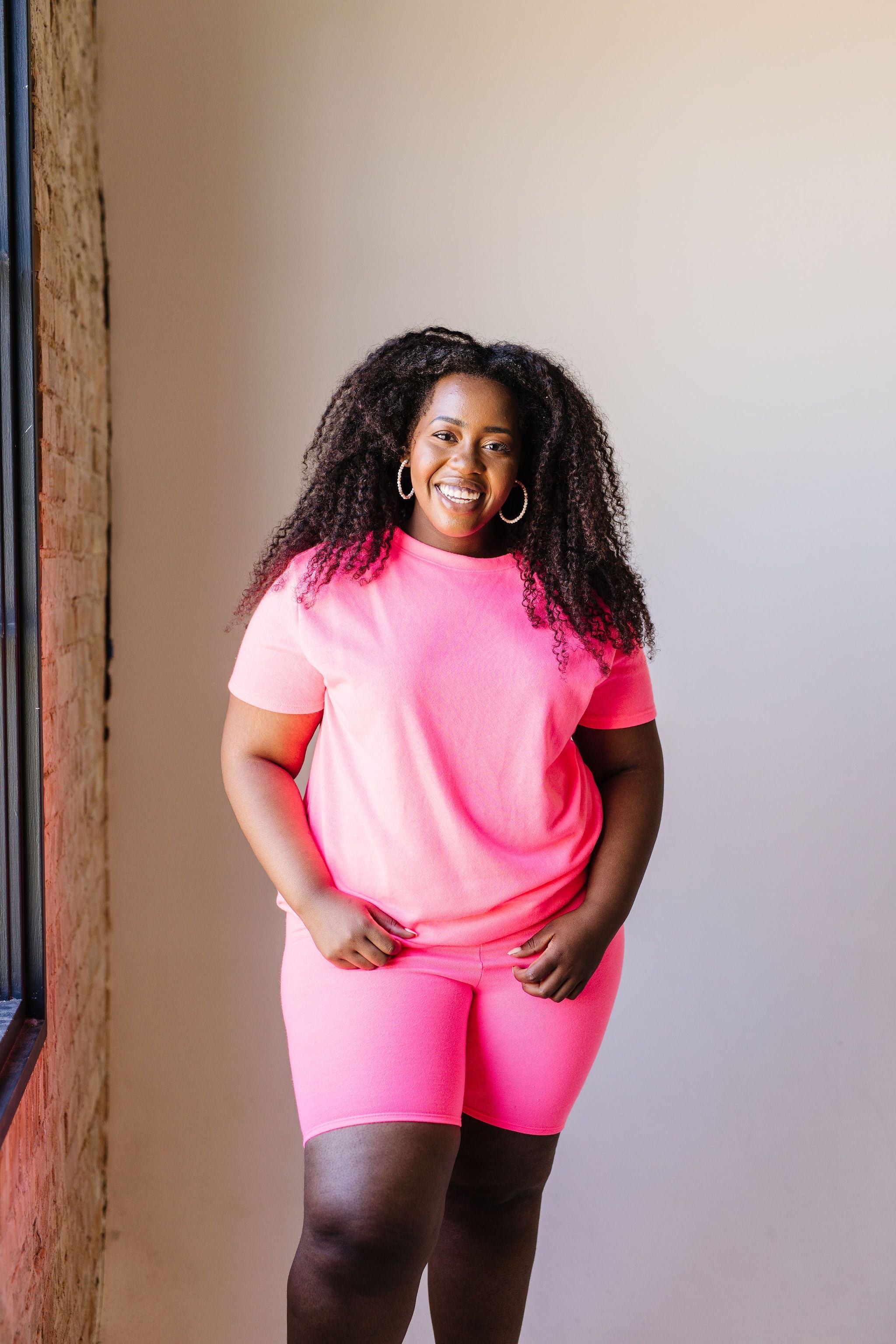 To Lounge Or Bike Shorts In Hot Pink