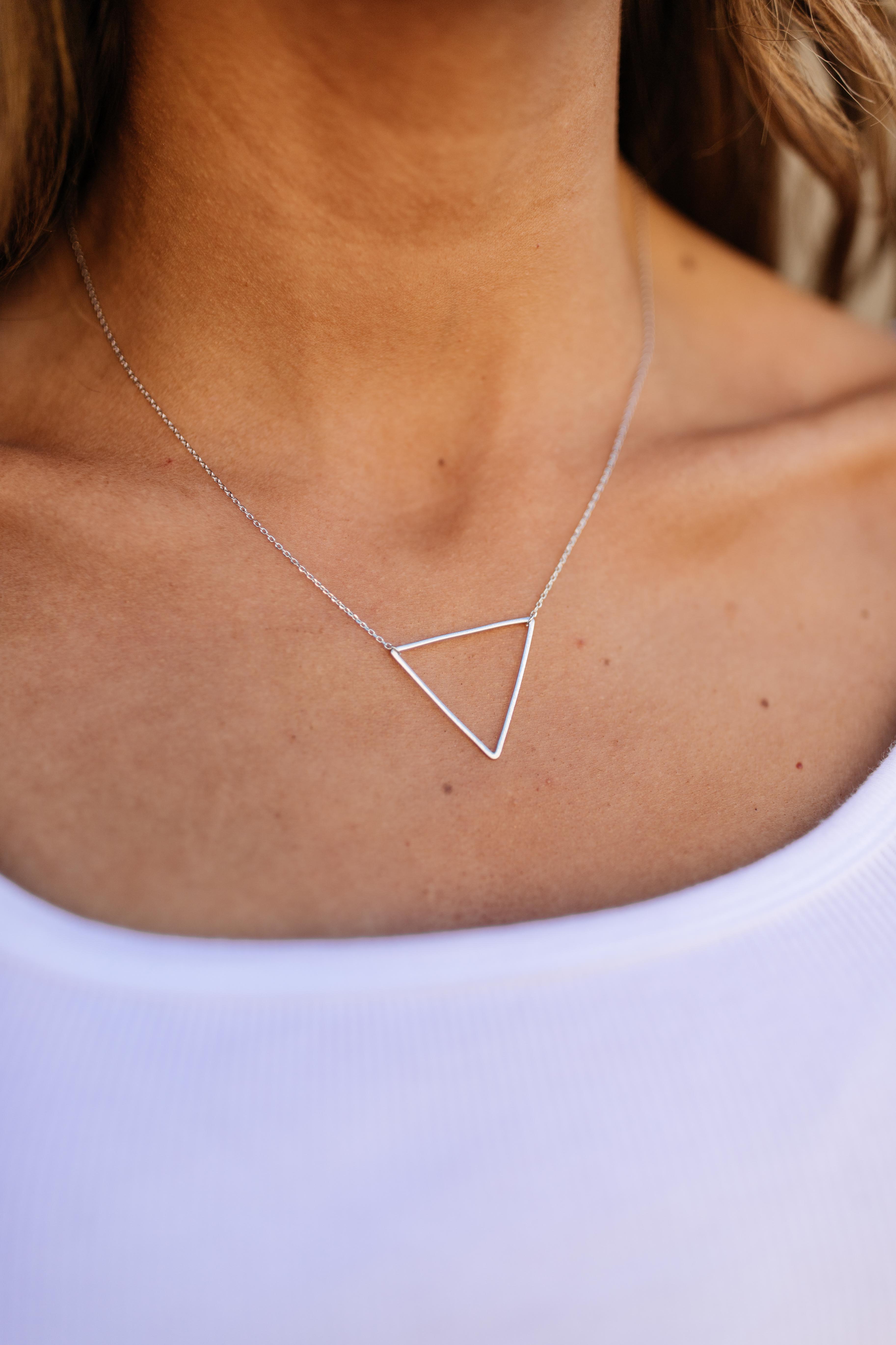 Top Off Triangle Necklace