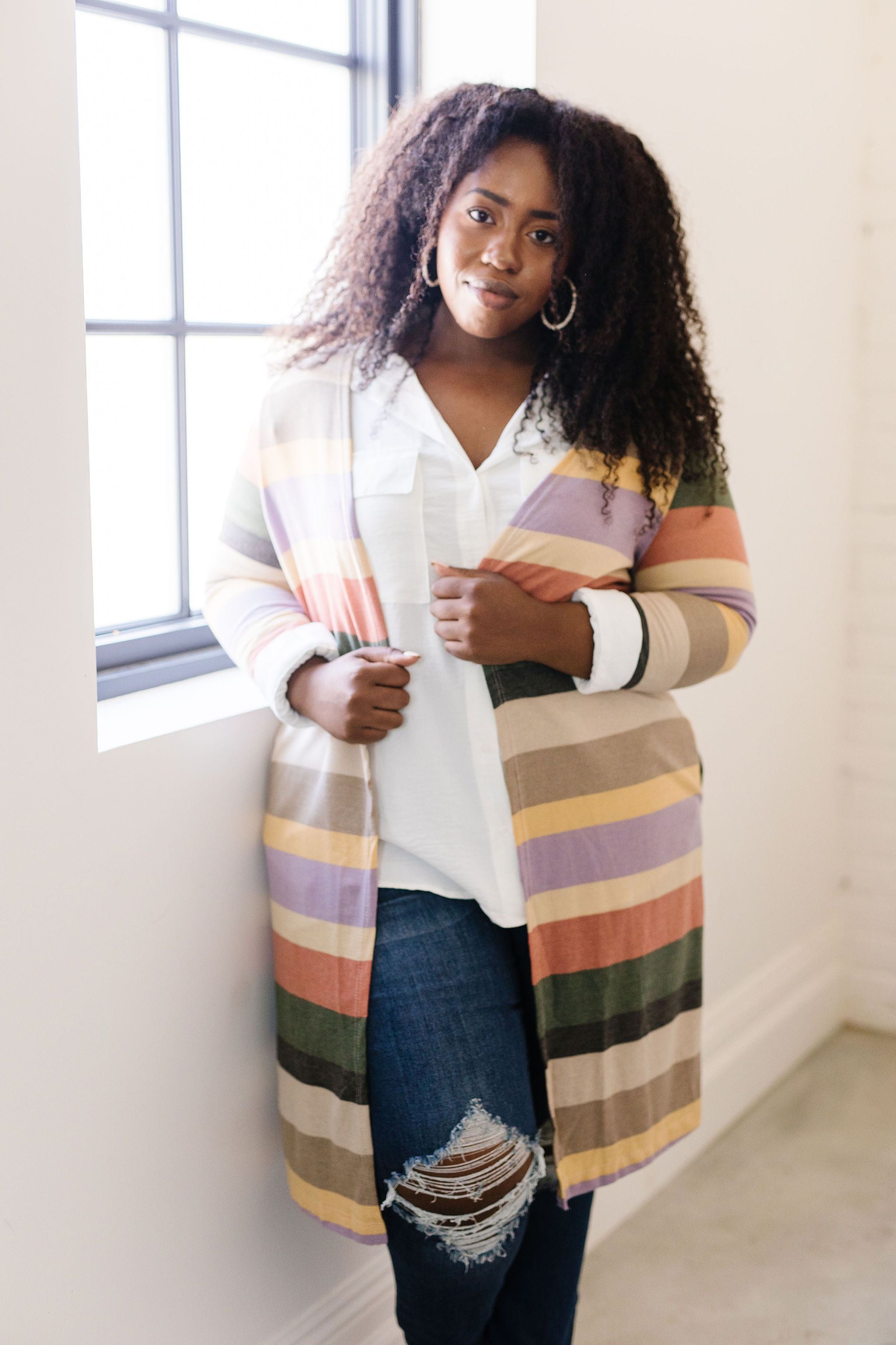 Tranquil Stripes Cardigan