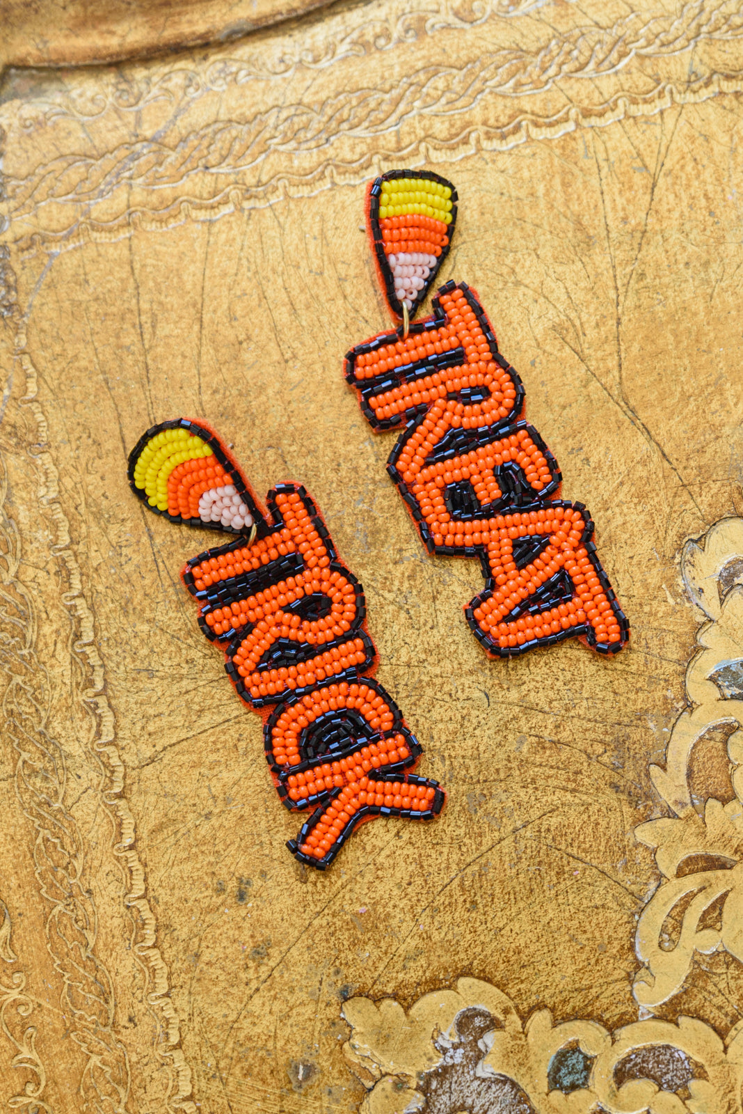 Trick Or Treat Beaded Earrings