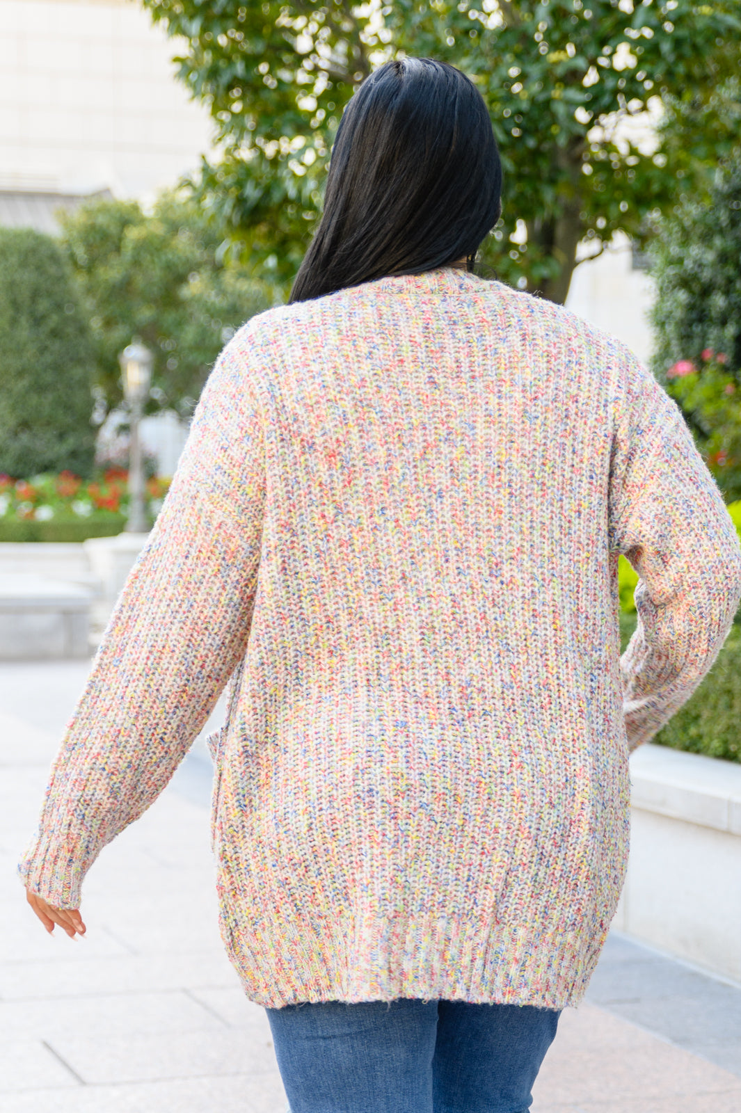 True Feelings Multi Color Mixed Thread Cardigan