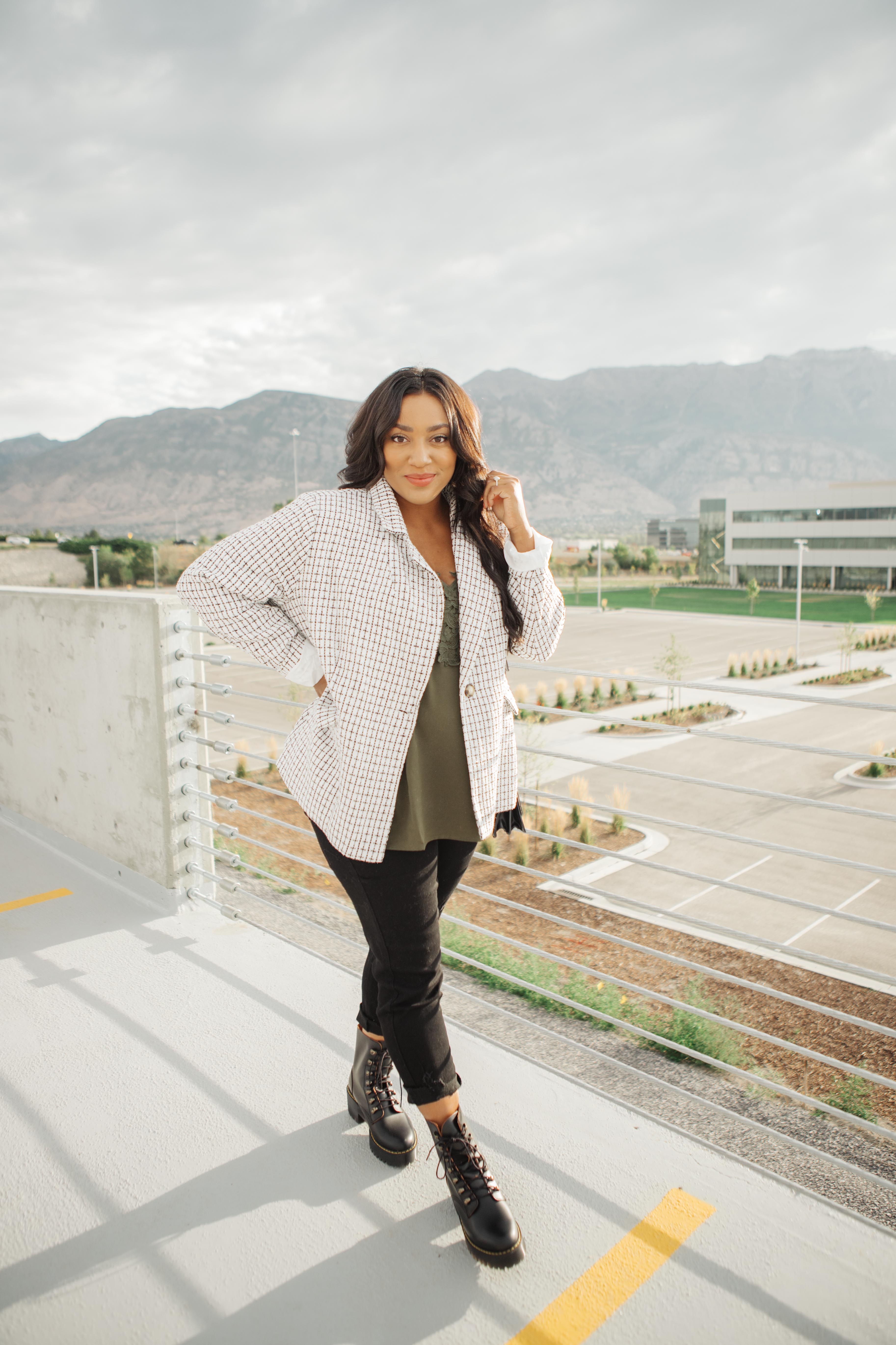 Tweedle Dee-lightful Tweed Blazer In Ivory
