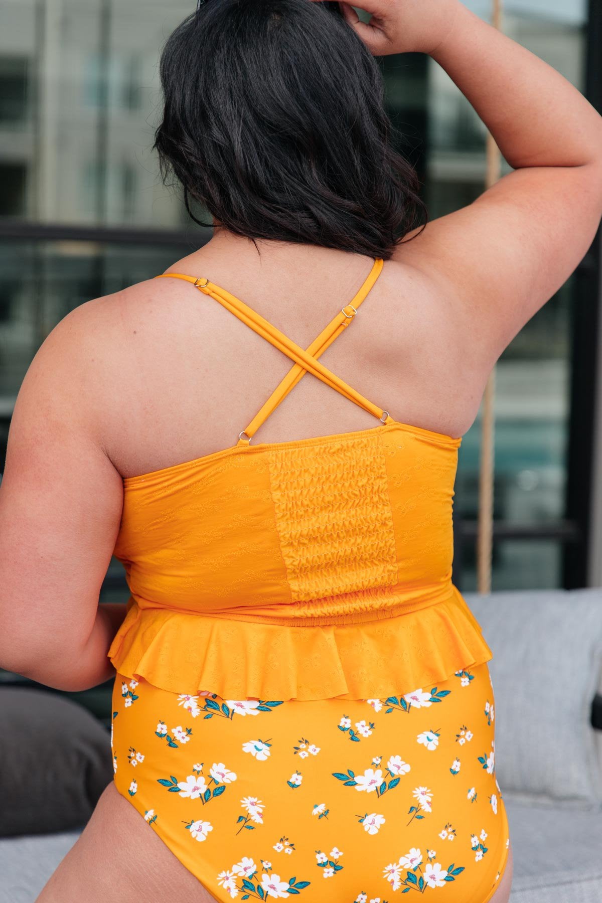 Twisted Sunshine Swim Top