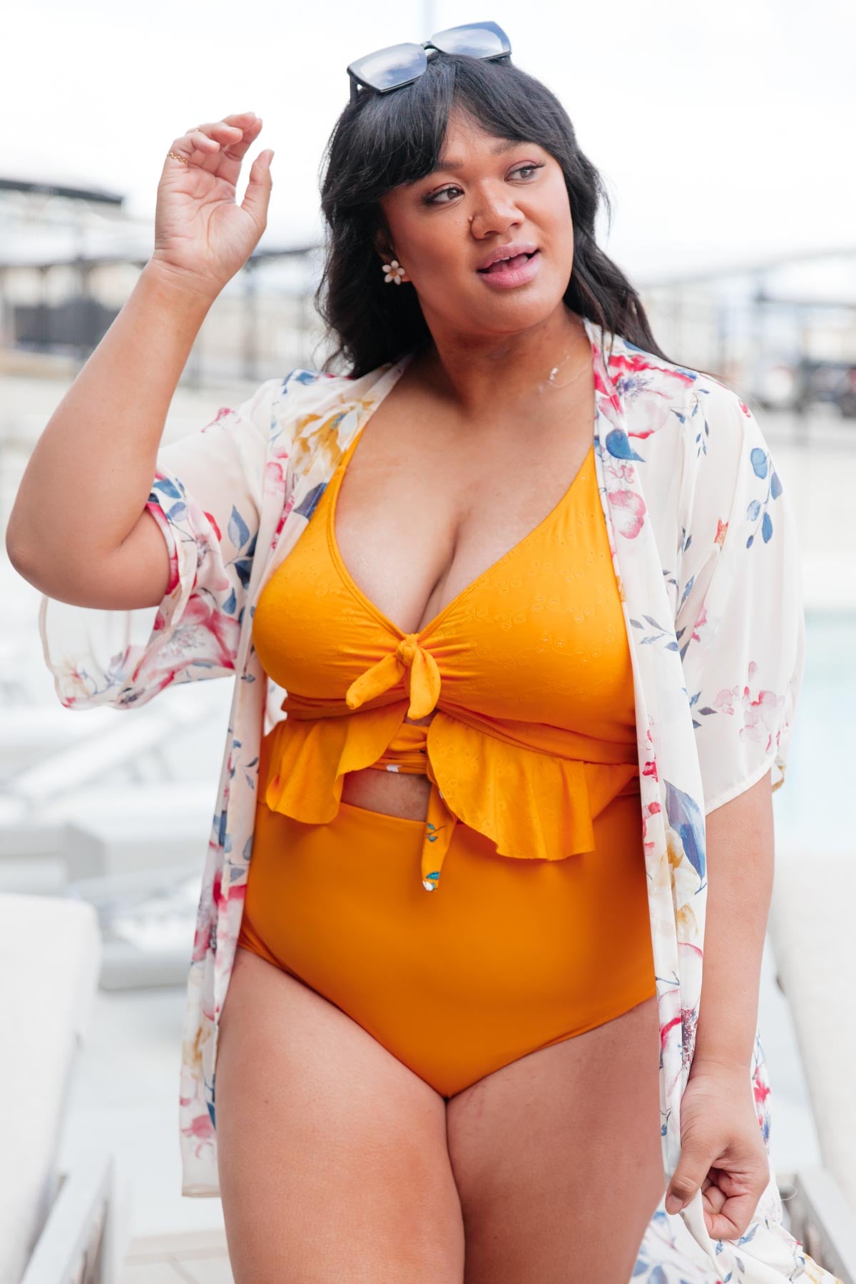 Twisted Sunshine Swim Top