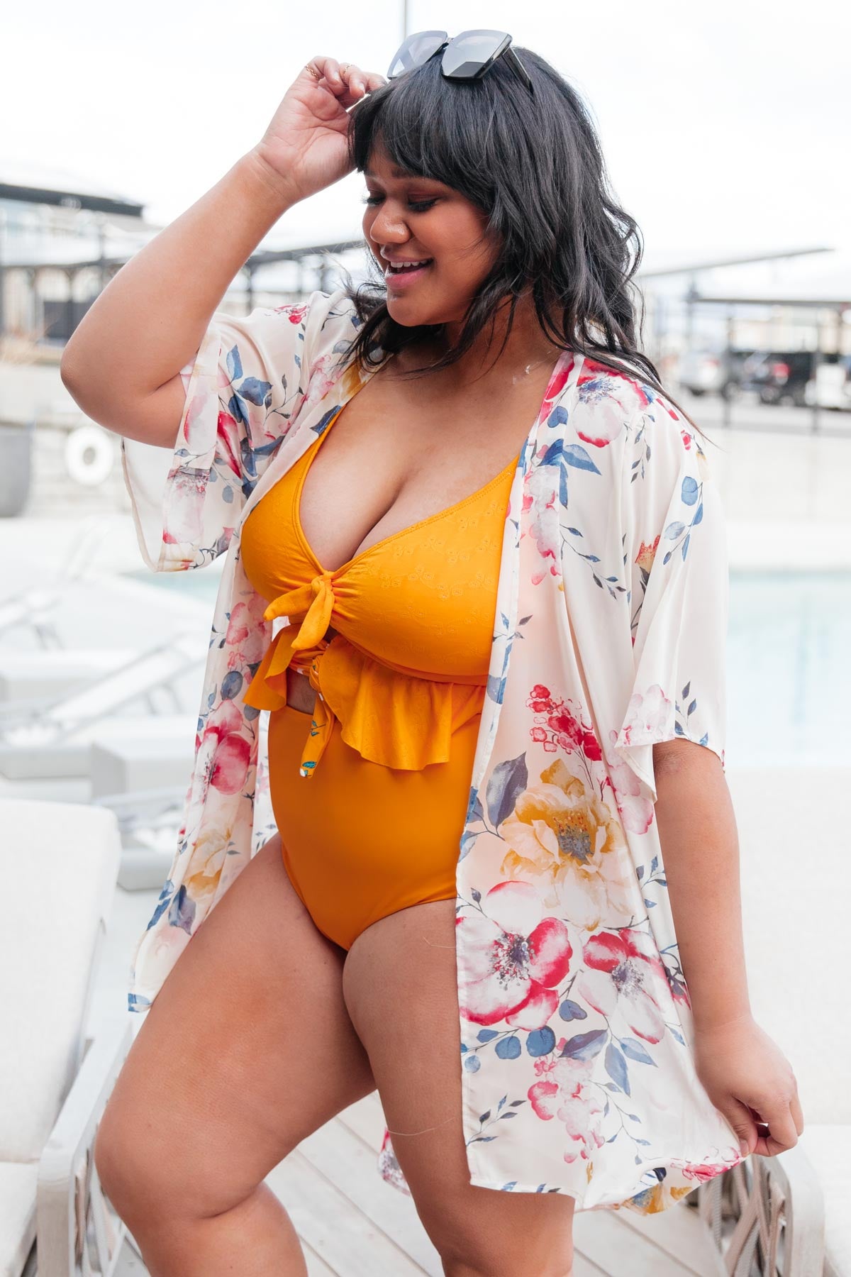Twisted Sunshine Swim Top
