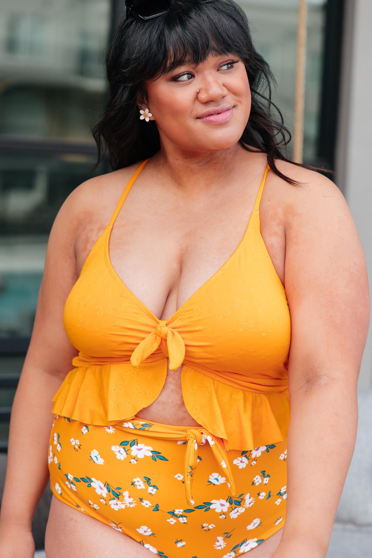 Twisted Sunshine Swim Top