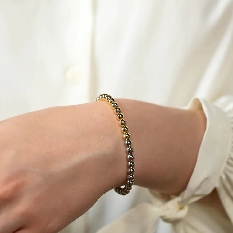 Two Tone Adjustable Bracelet in Assorted Sizes