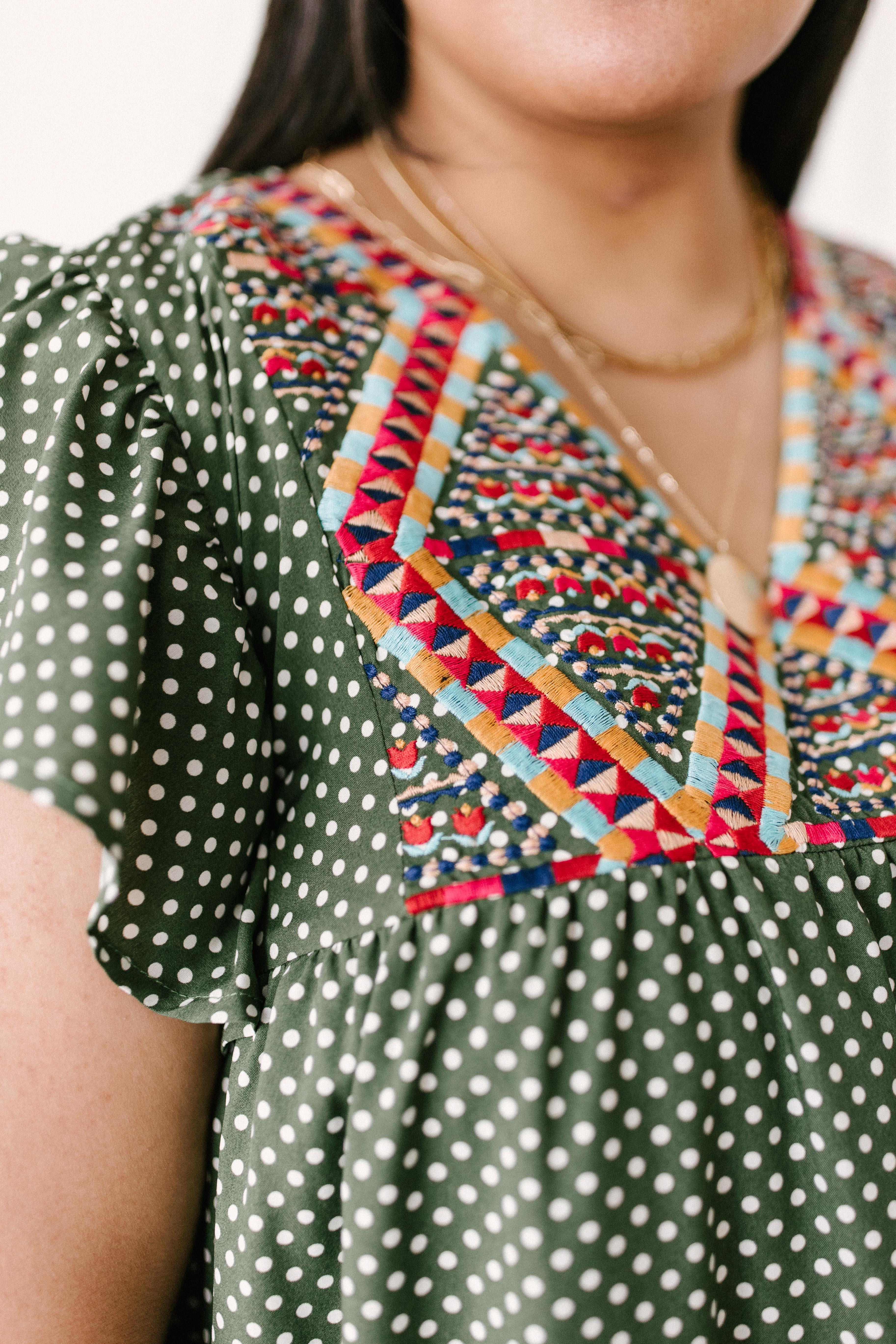 Vera Embroidered Dress