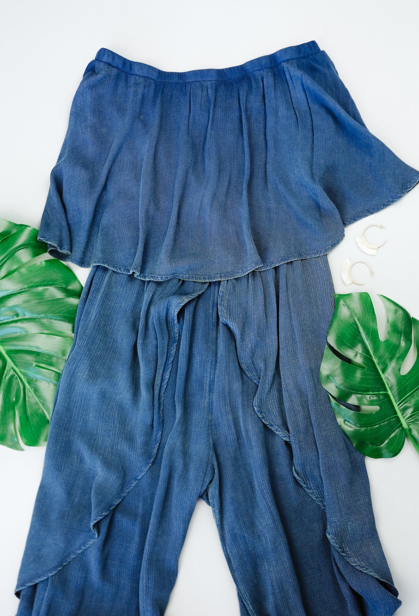 Wild Child Mineral Wash Jumpsuit In Midnight
