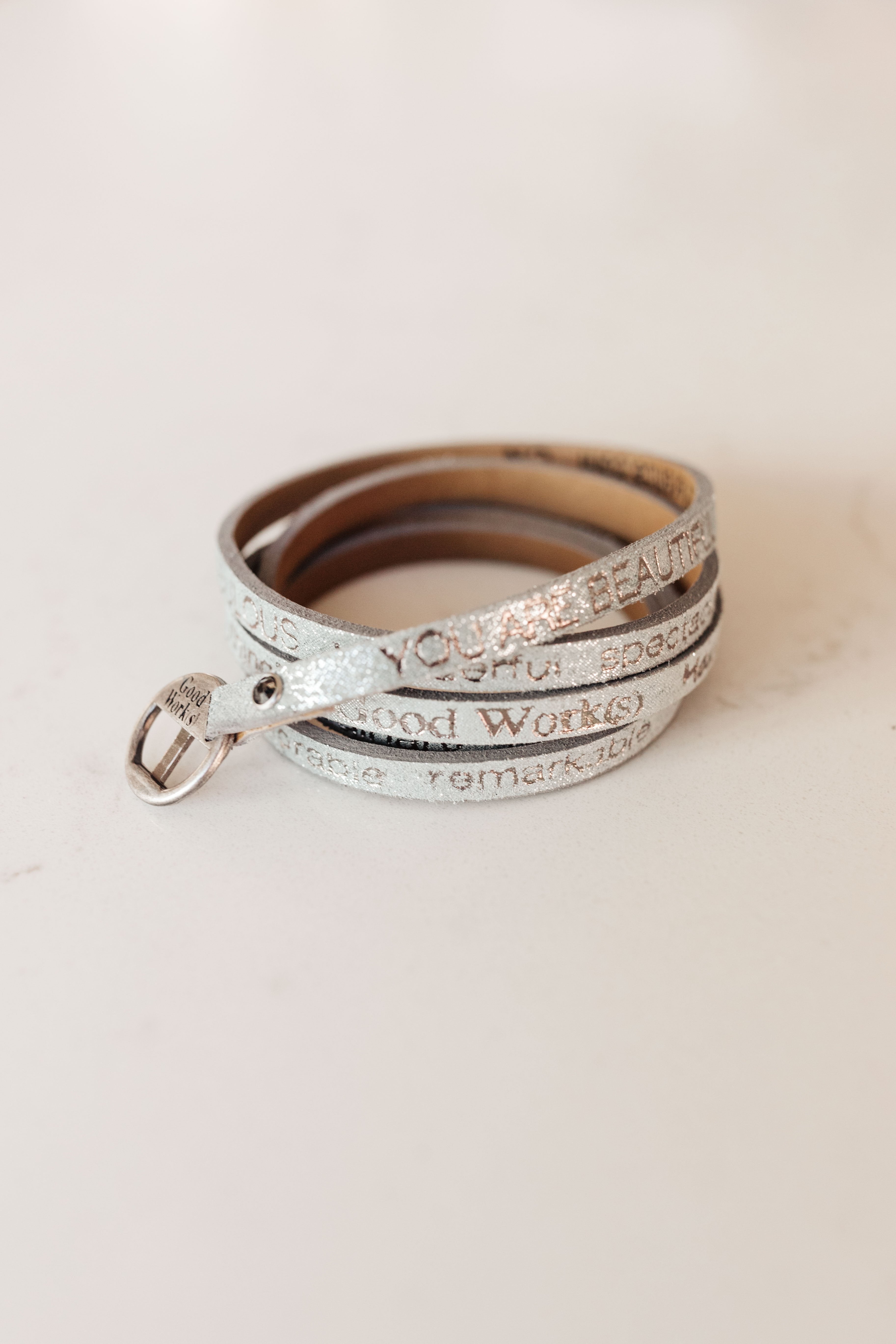 You Are Beautiful Wrap Around Bracelet