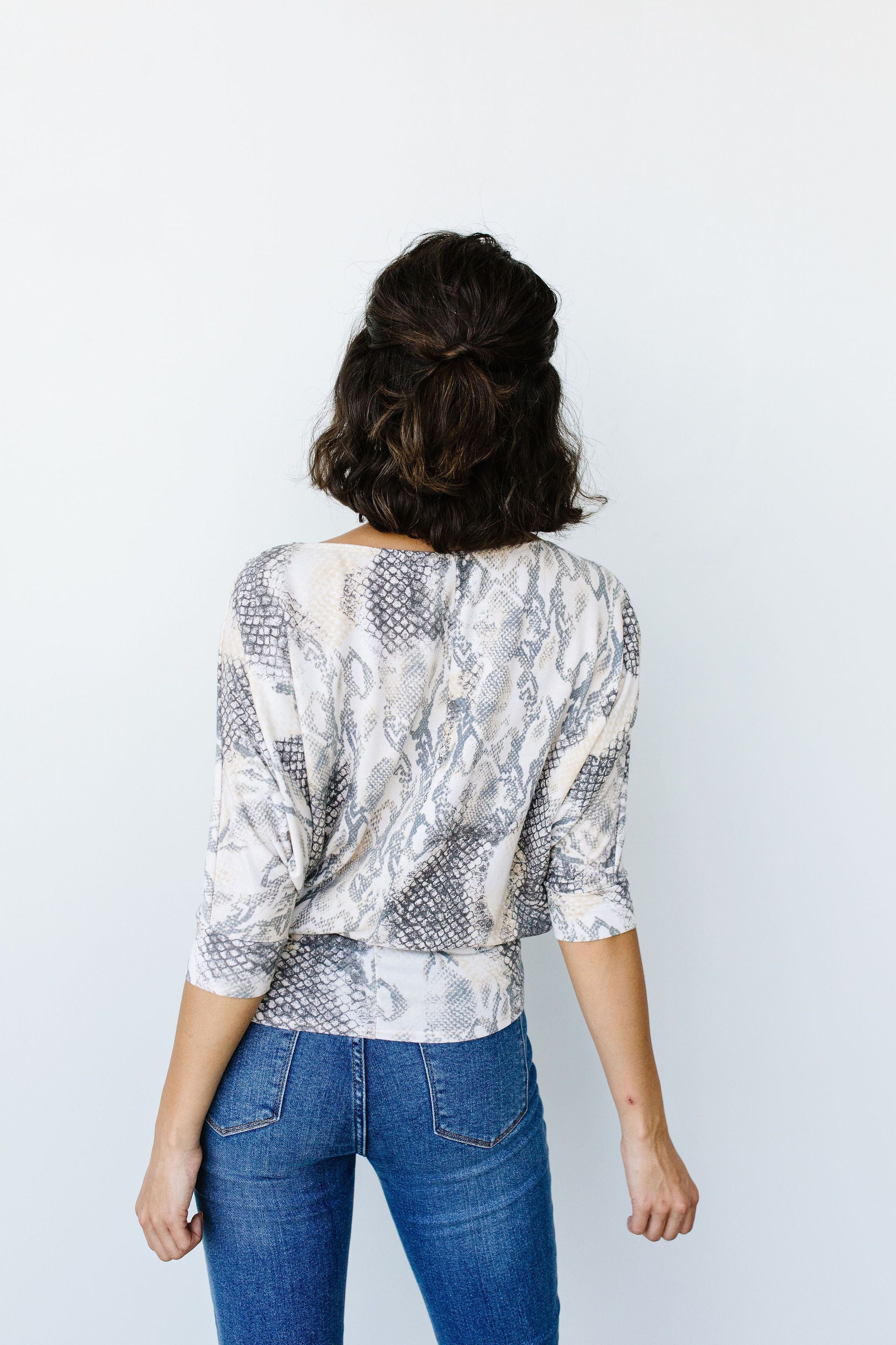 A Little Bit Of Snakeskin Top