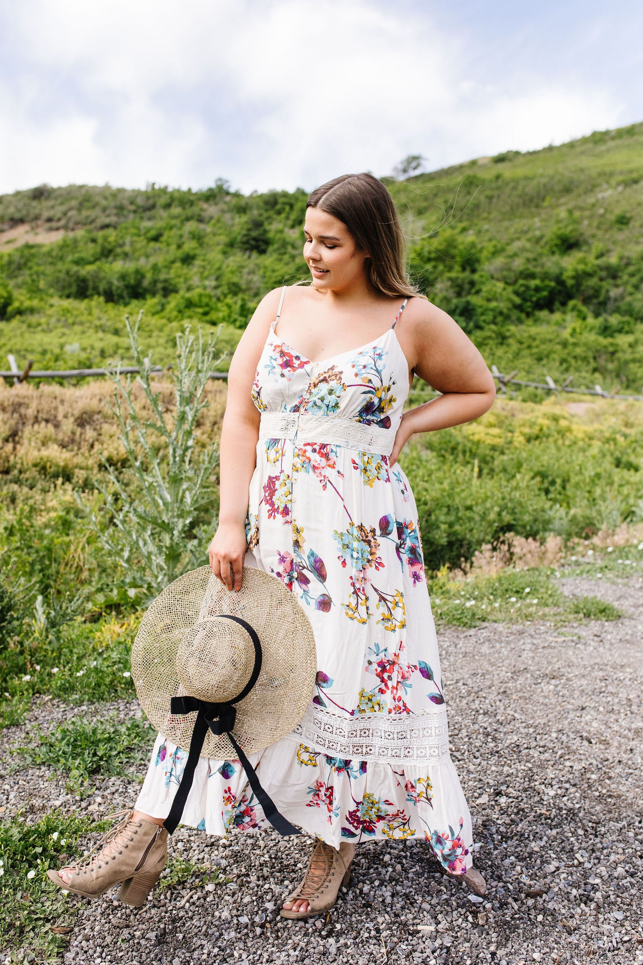A Little Romance Midi Dress