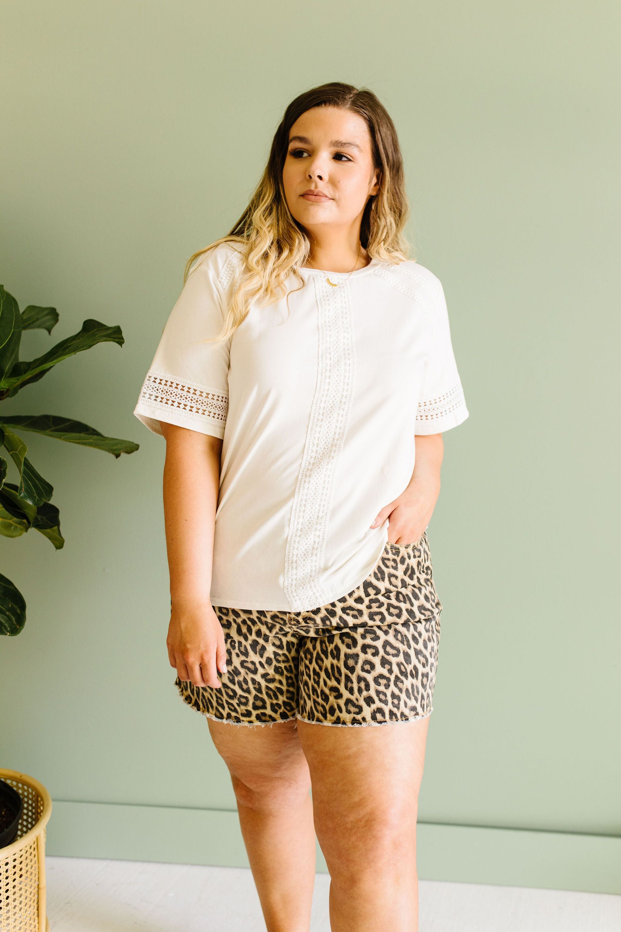 A Trace Of Lace Blouse In White