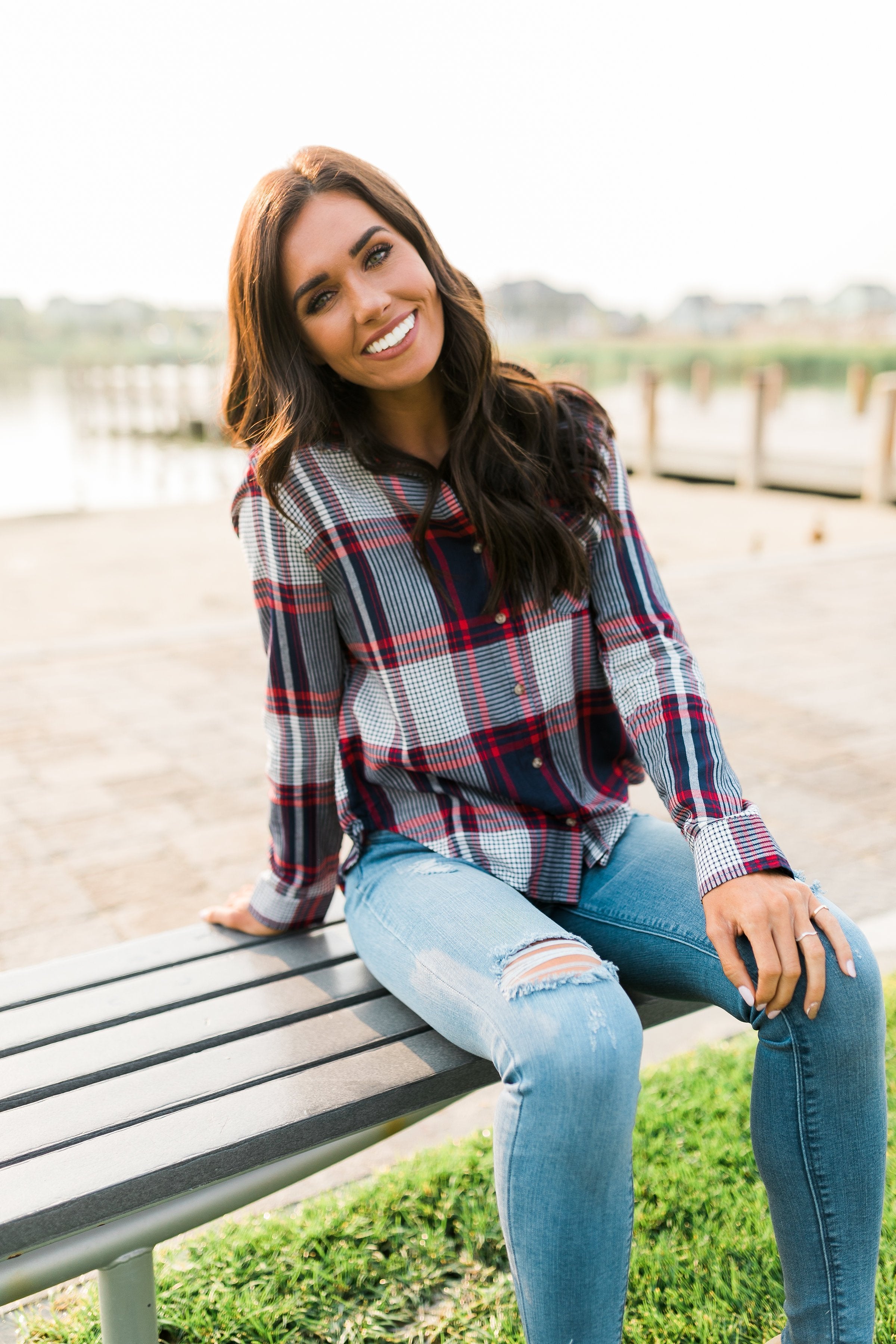 Adventures Await Flannel Button Down