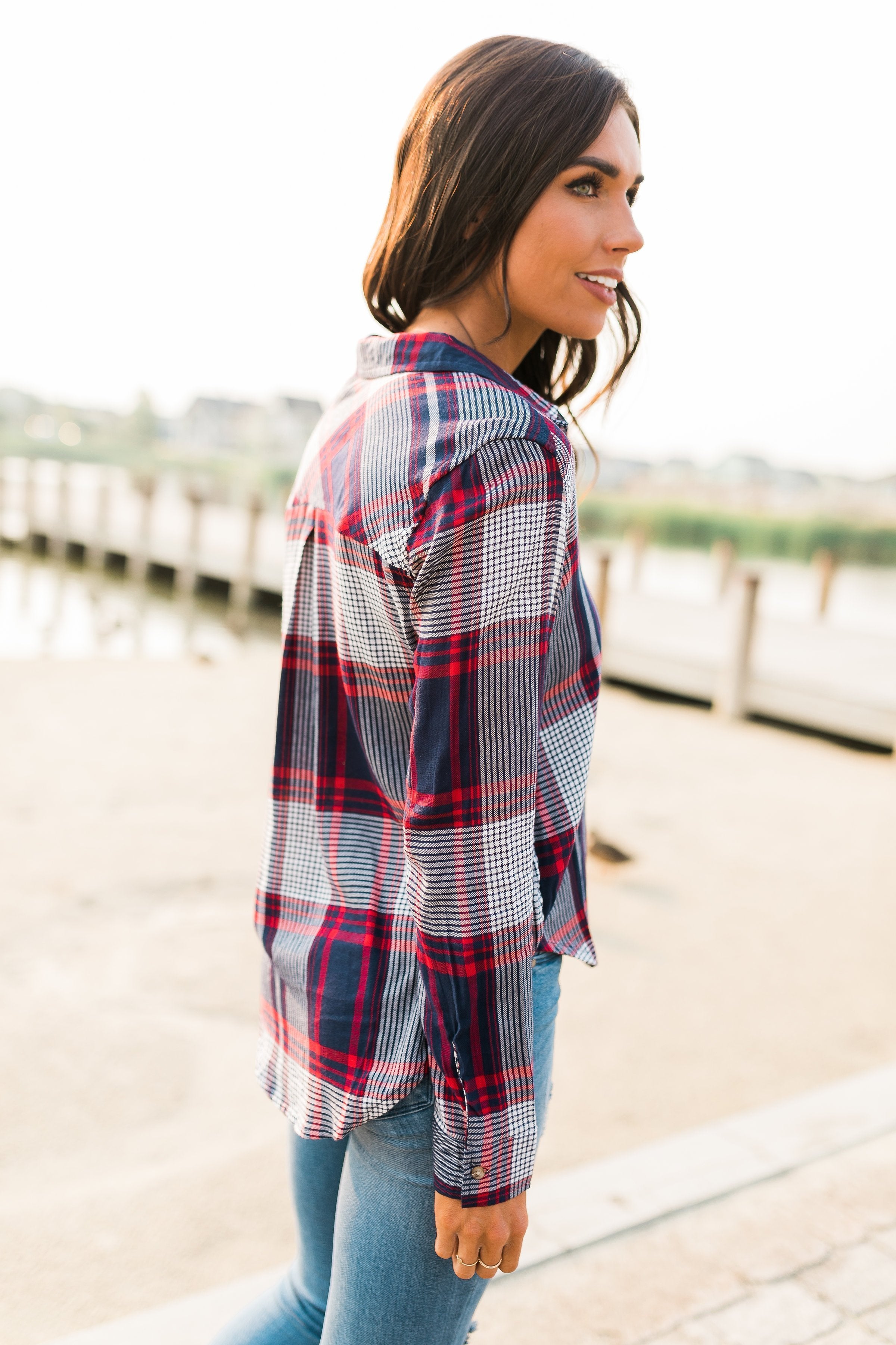 Adventures Await Flannel Button Down
