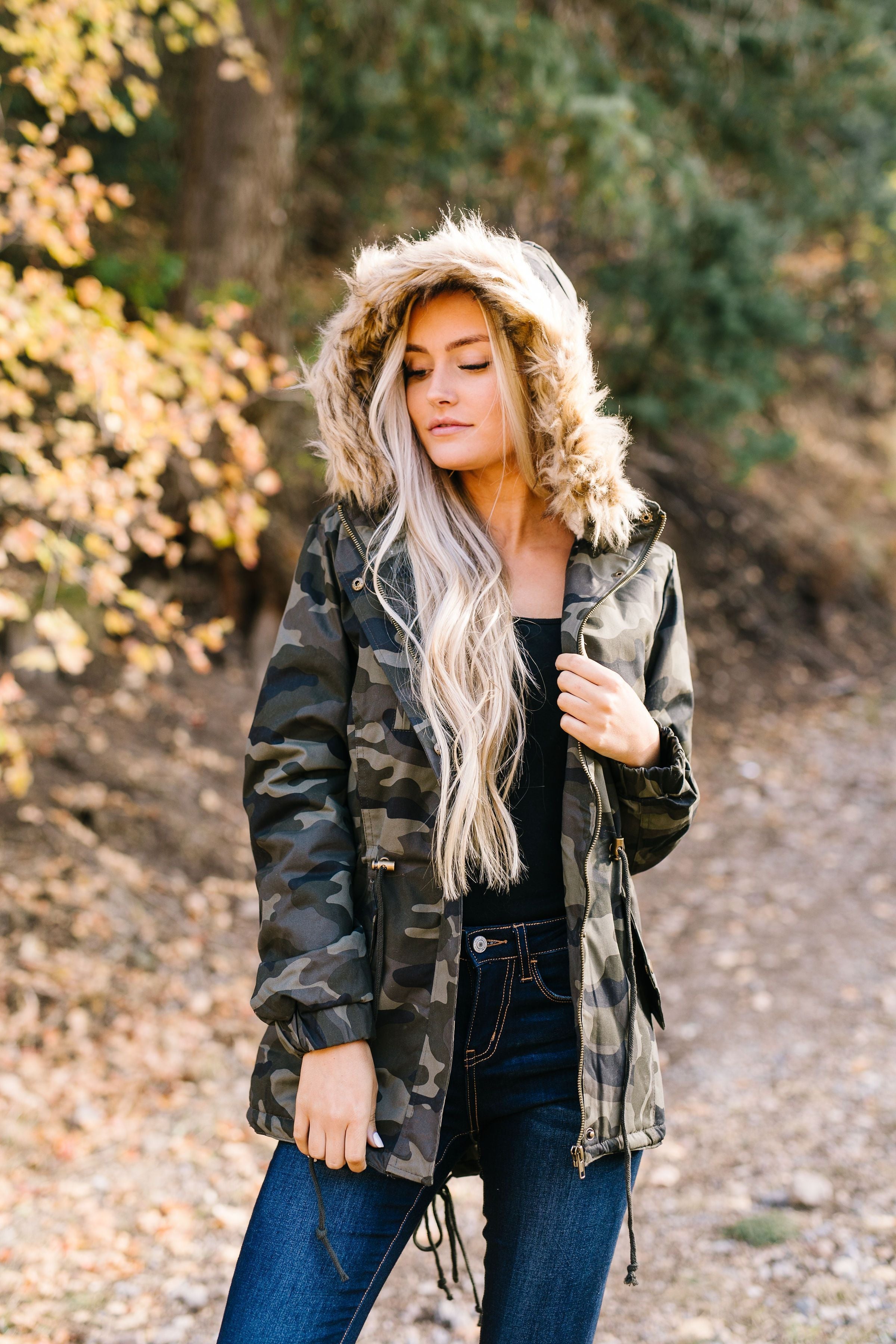 Alaskan Wilds Anorak in Olive Camo