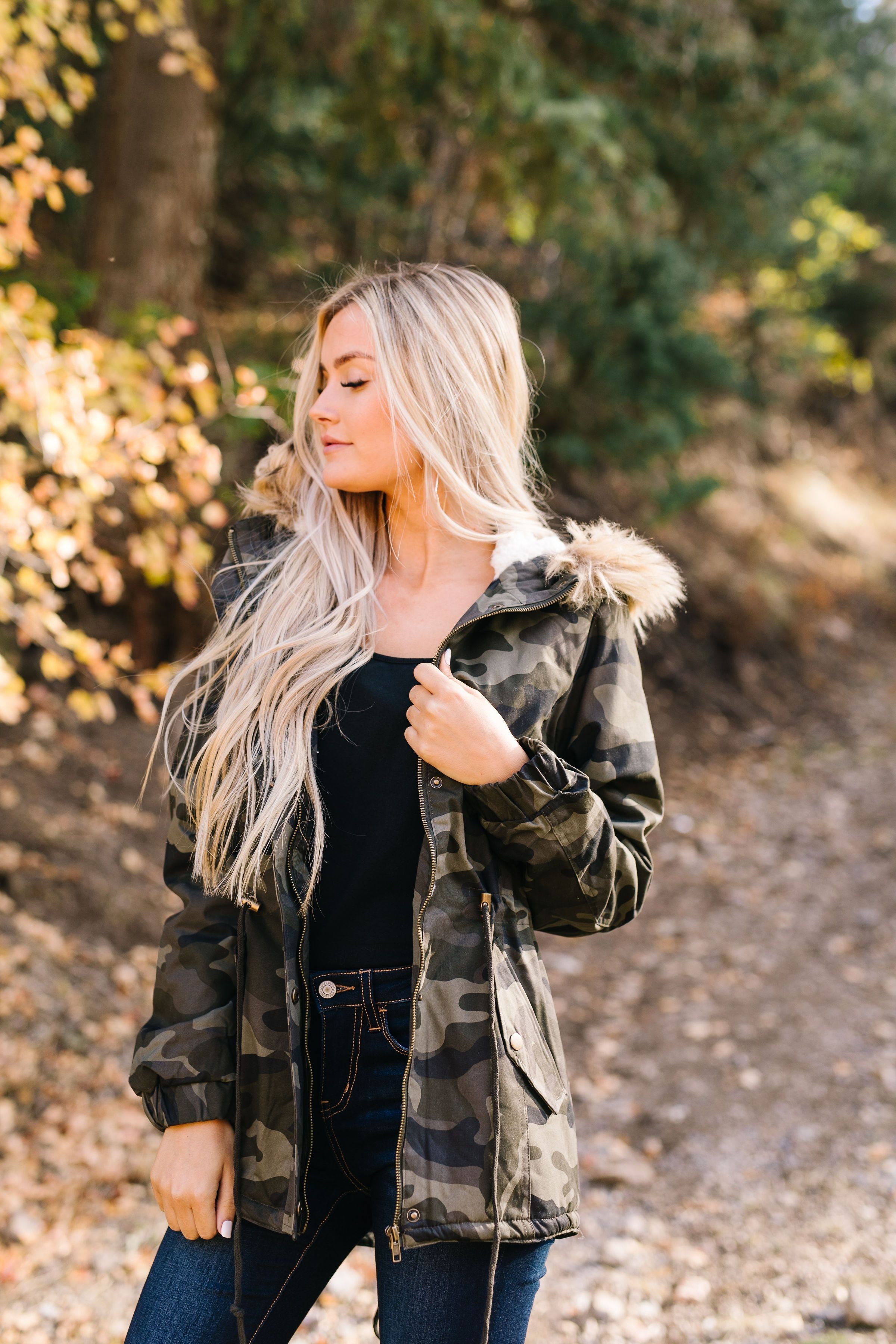 Alaskan Wilds Anorak in Olive Camo