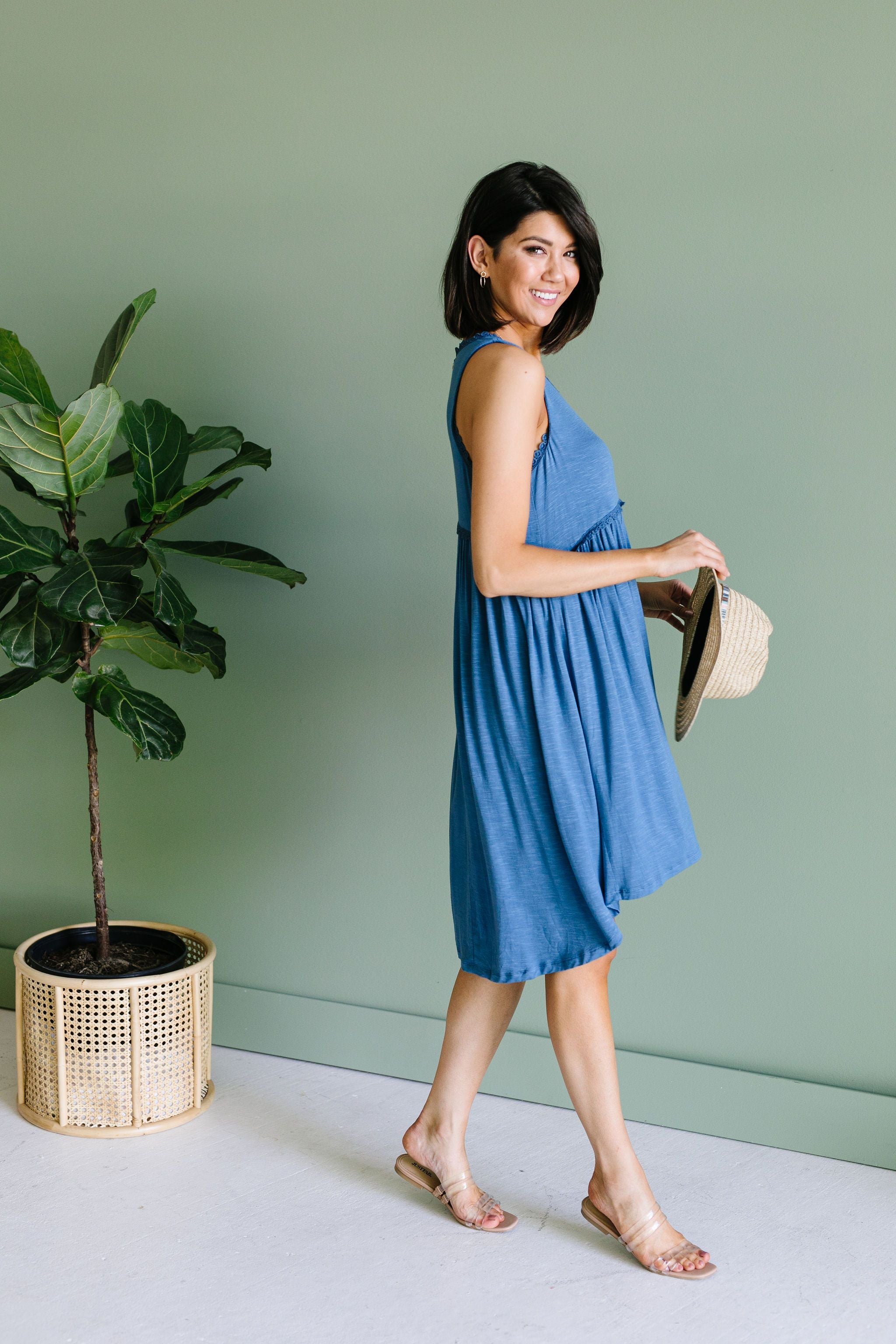 All The Trimmings Babydoll Dress