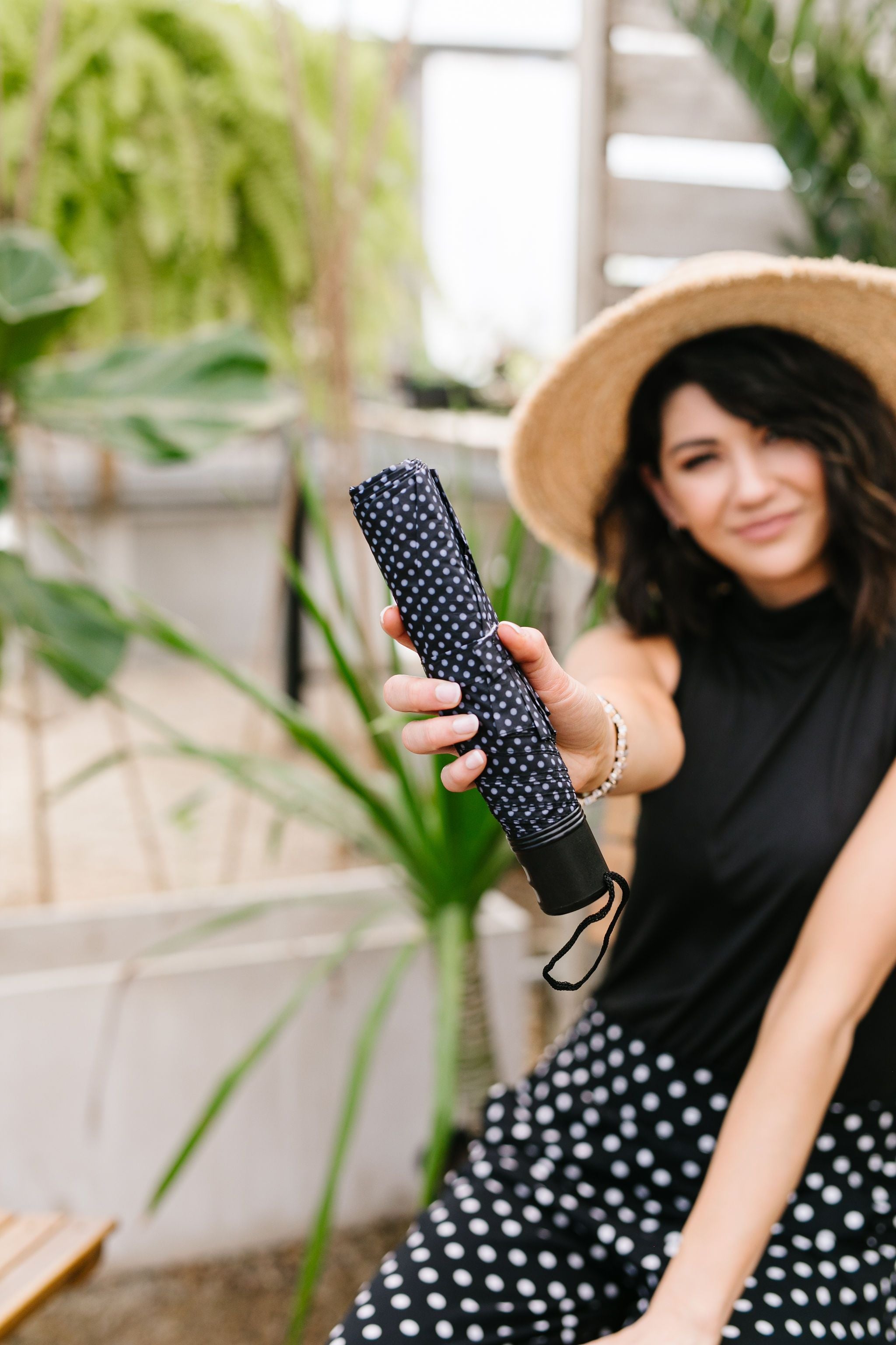 April Showers Polka Dot Umbrella