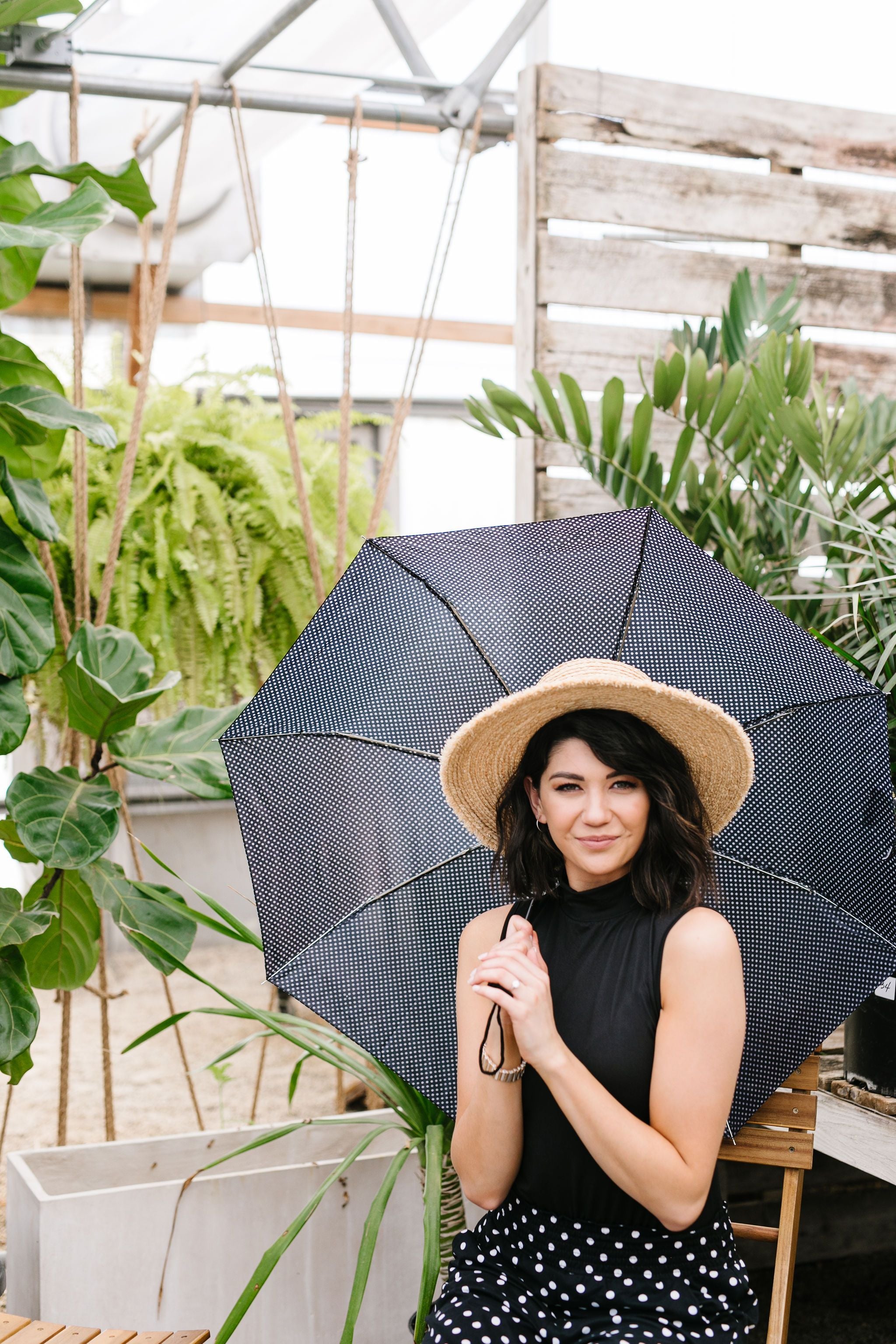 April Showers Polka Dot Umbrella