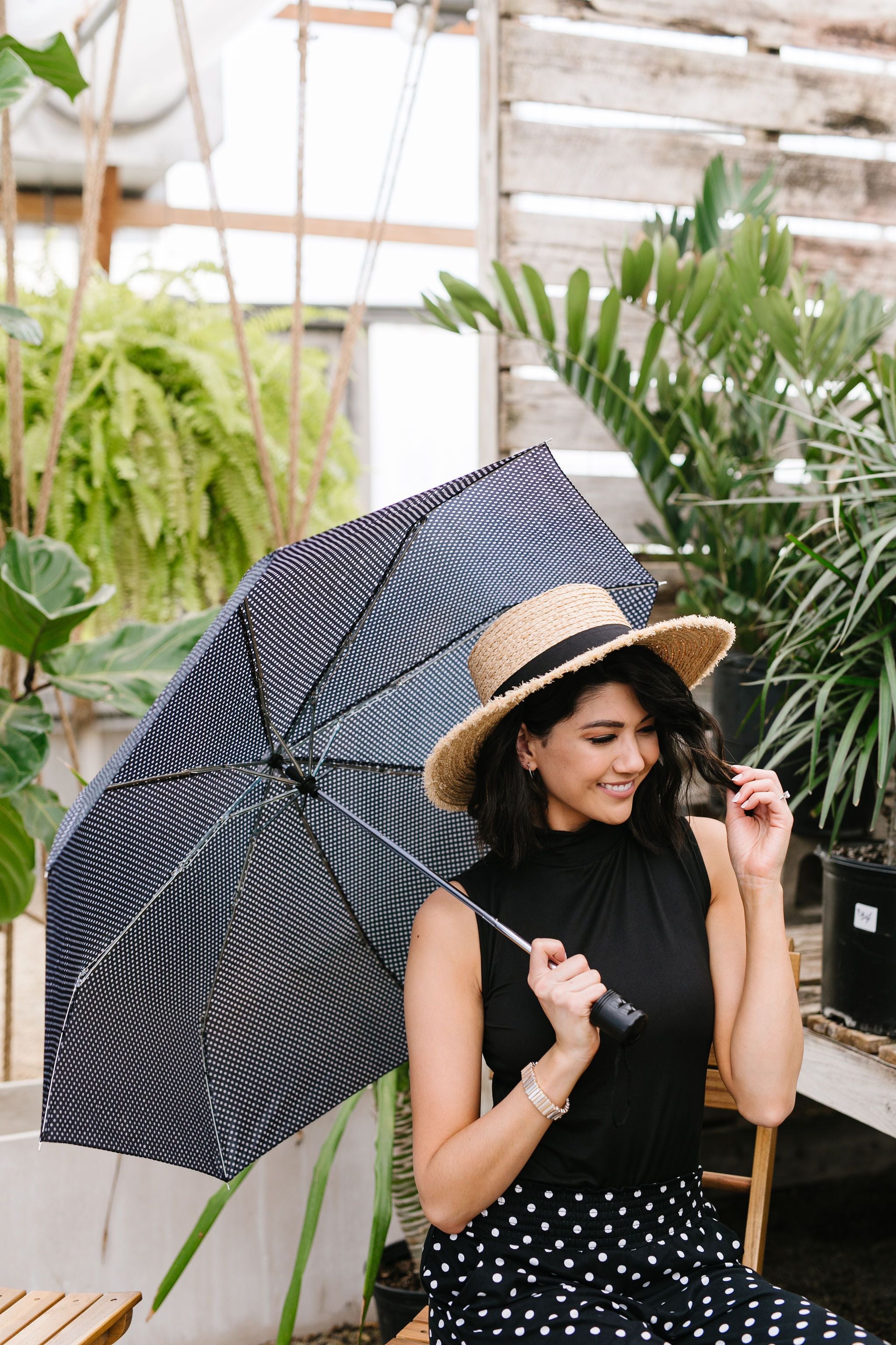 April Showers Polka Dot Umbrella