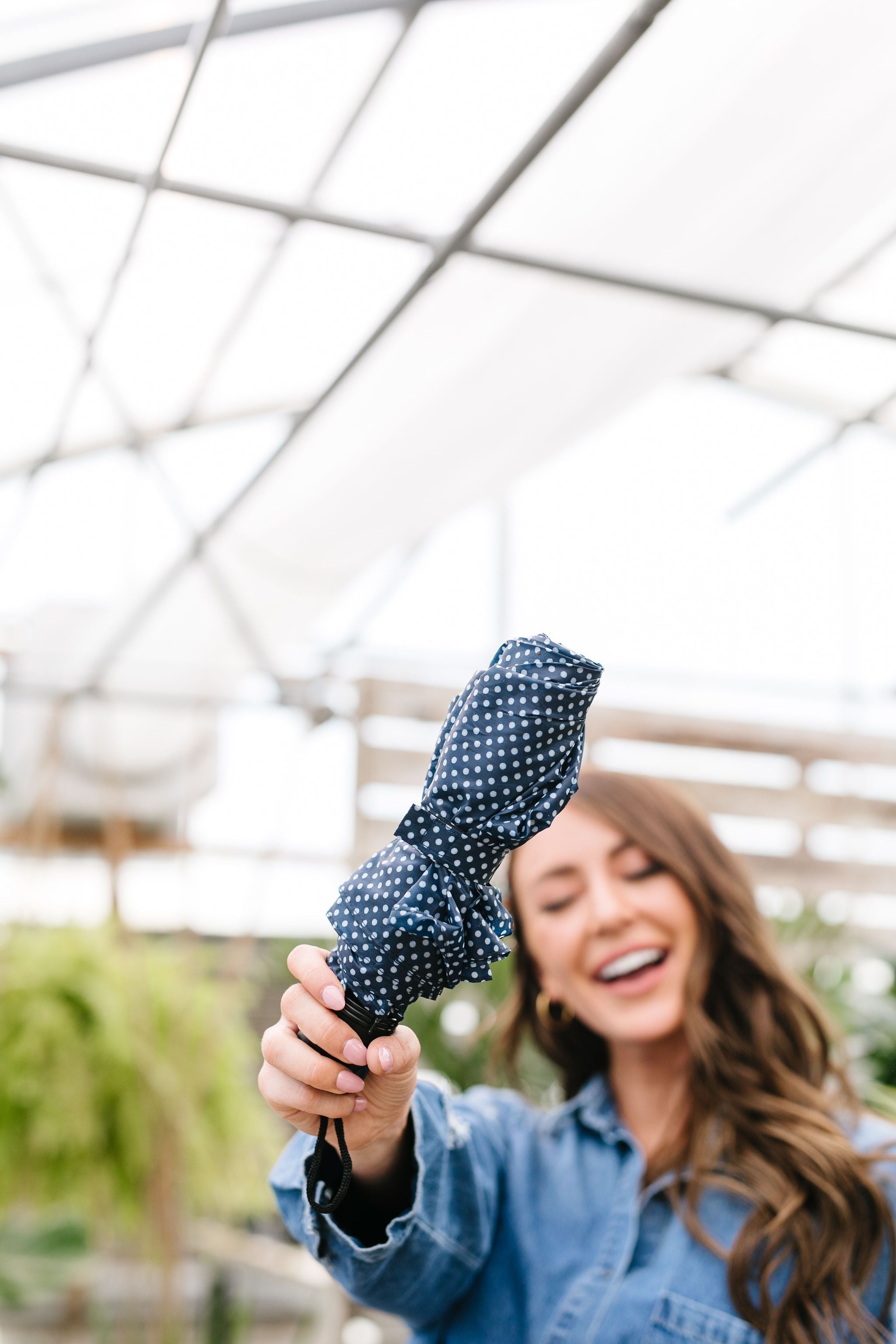 April Showers Polka Dot Umbrella