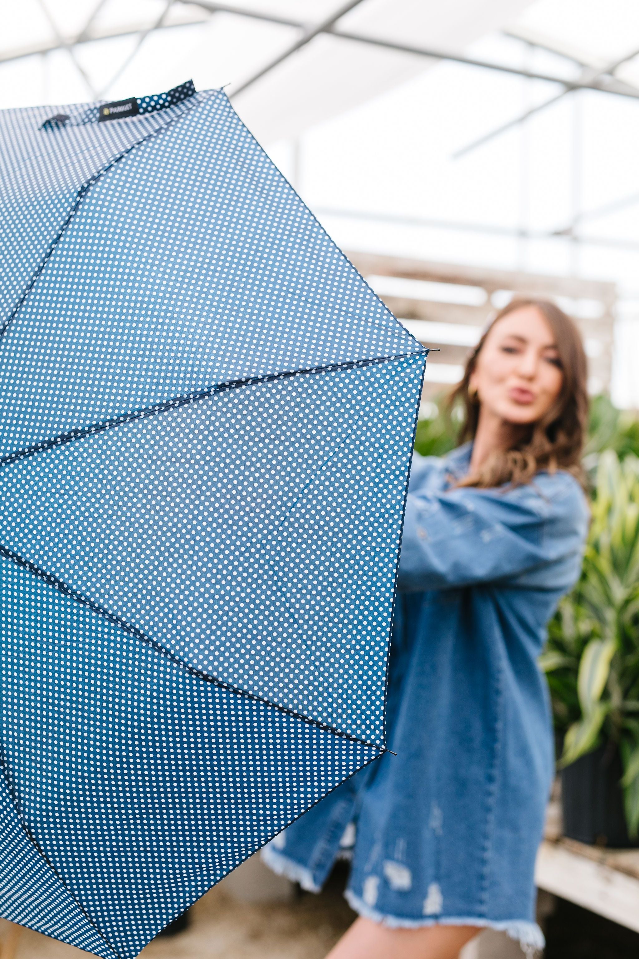 April Showers Polka Dot Umbrella